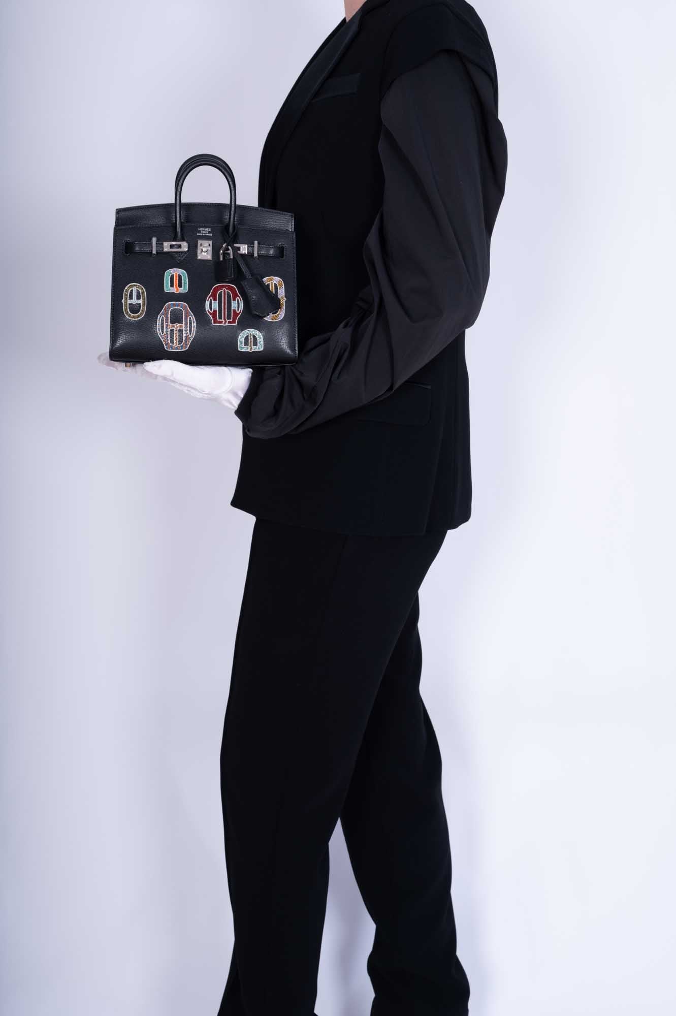 Hermès Birkin 20 Sellier Bouclerie Moderne Black Chèvre Palladium Hardware、mySite、garminoutage.com