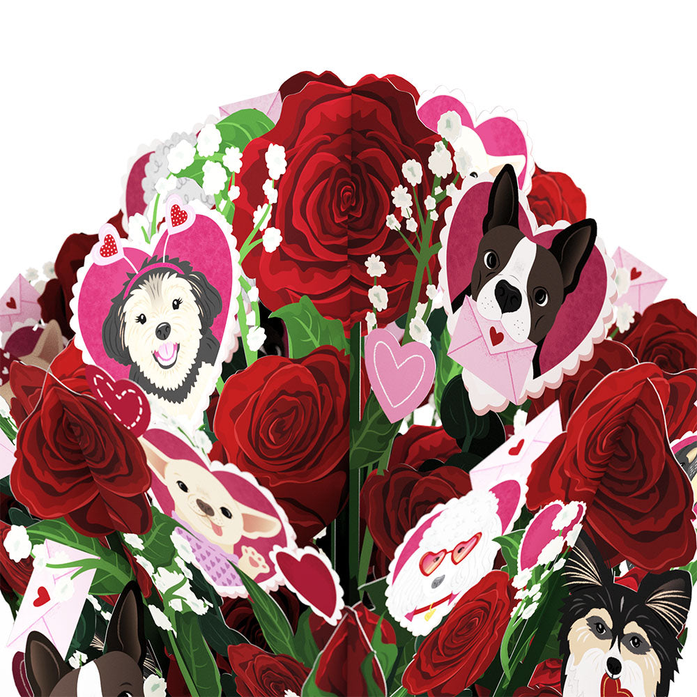 I Woof You Dog Valentine Bouquet and Sentiment Set for Wife、mySite、solidvoid