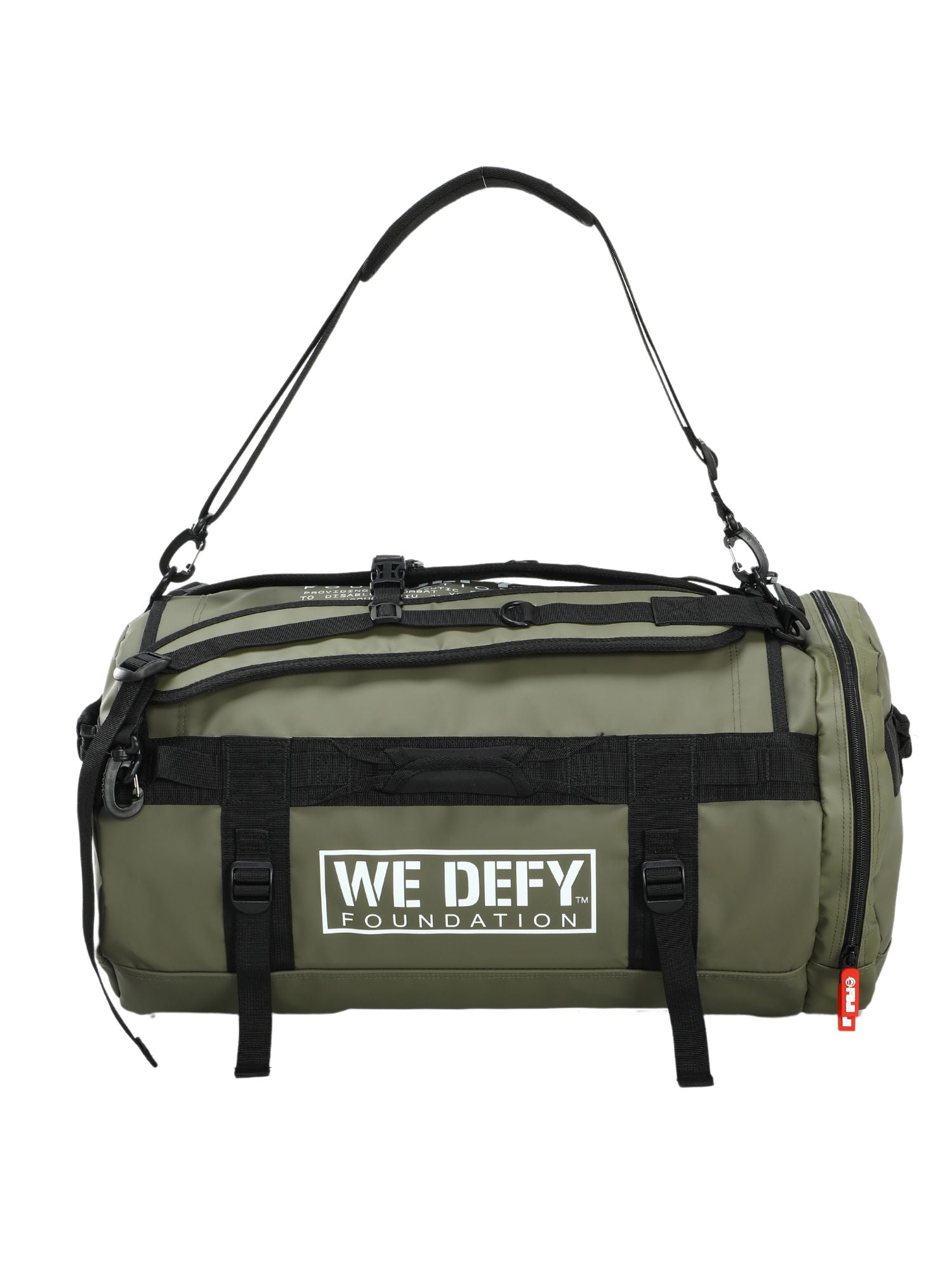 We Defy Comp Duffle Bag Military Green、mySite、gigharbornorthrealestate