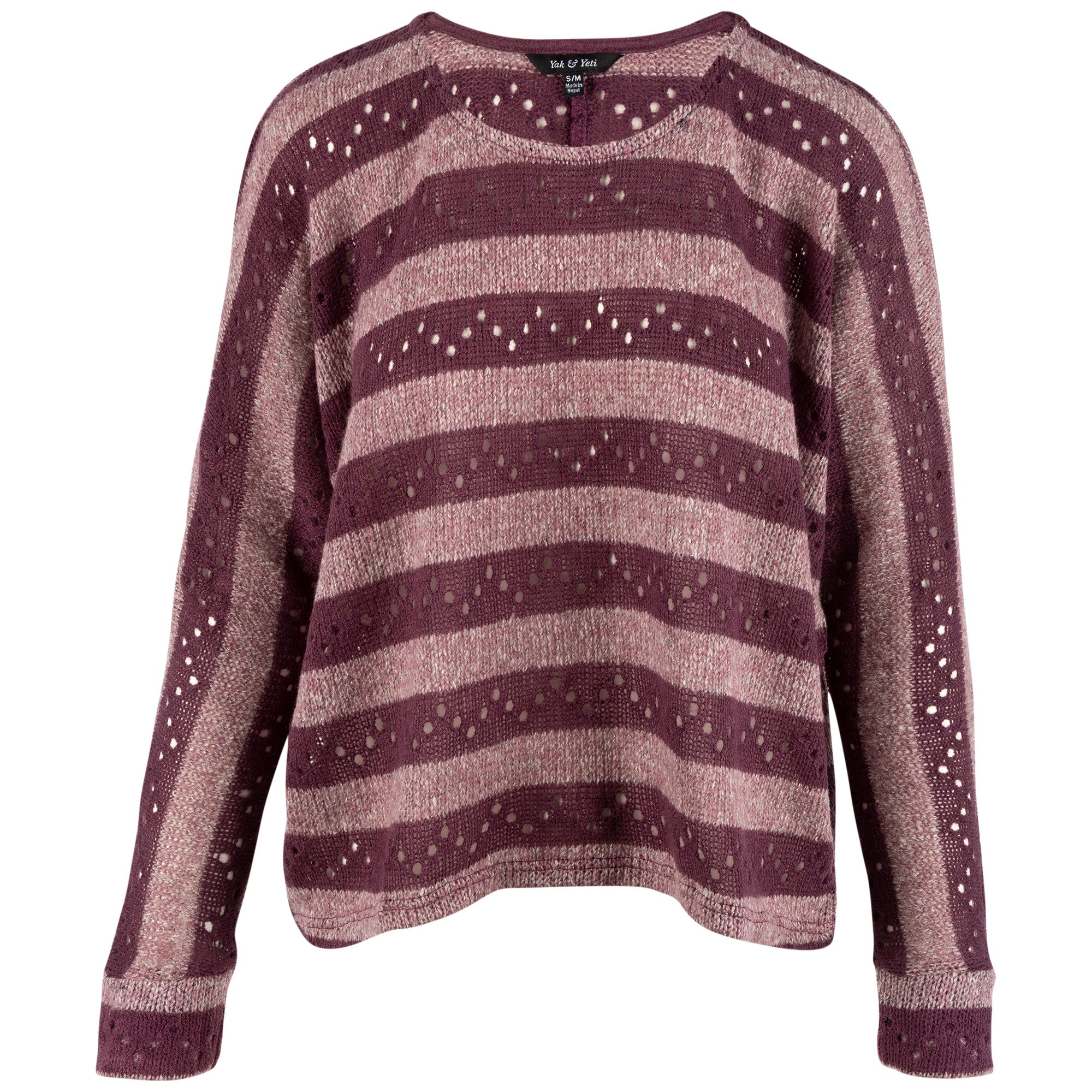 Striped Drop Shoulder Sweater Top、mySite、camillekostekn