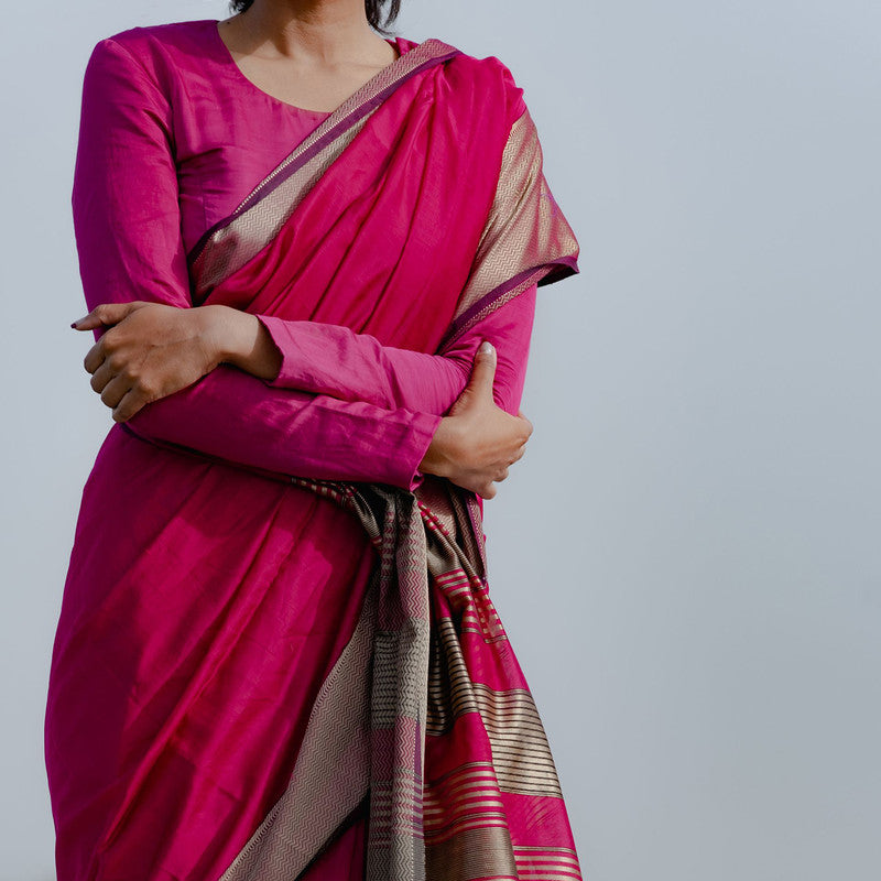 Festive Wear for Women | Maheshwari Silk Cotton Saree | Pink、mySite、camillekostekn