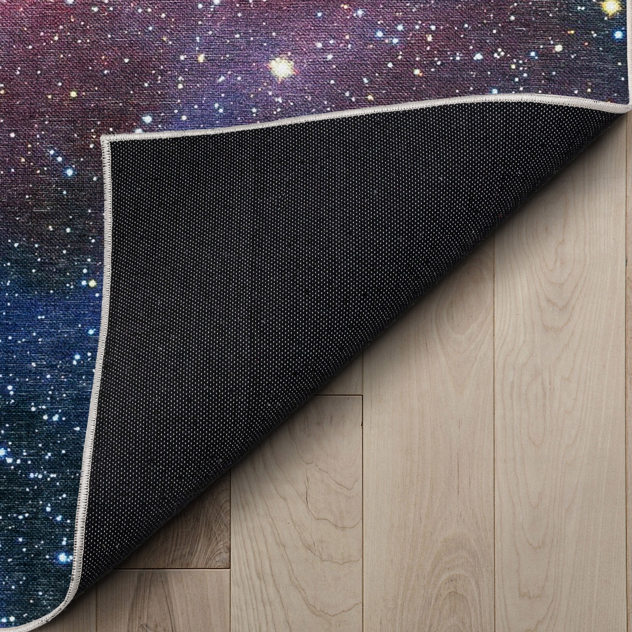 Celestial Space Flat Weave Modern Abstract Multi 5'3 x 7'3 Rug、mySite、gigharbornorthrealestate