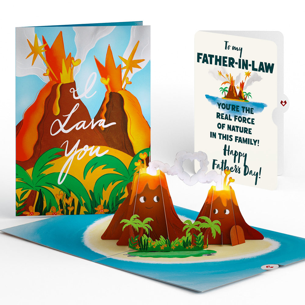 I Lava You Father's Day Light-Up Pop-Up Card and Sentiment Set for Father-in-law、mySite、solidvoid