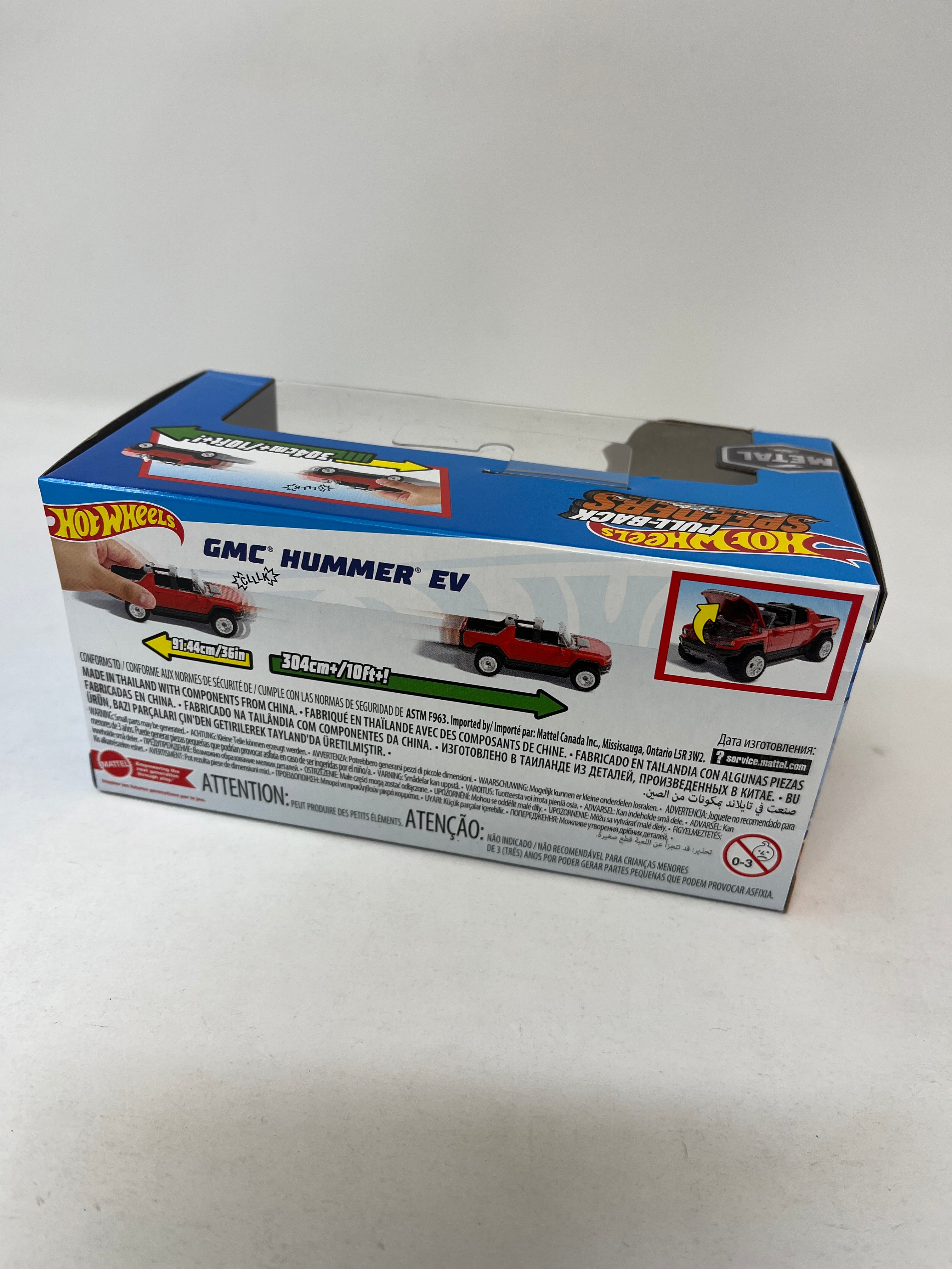 GMC Hummer EV * RED * 2024 Hot Wheels Pull-Back Speeders 1:43 scale、mySite、hgirdovlk