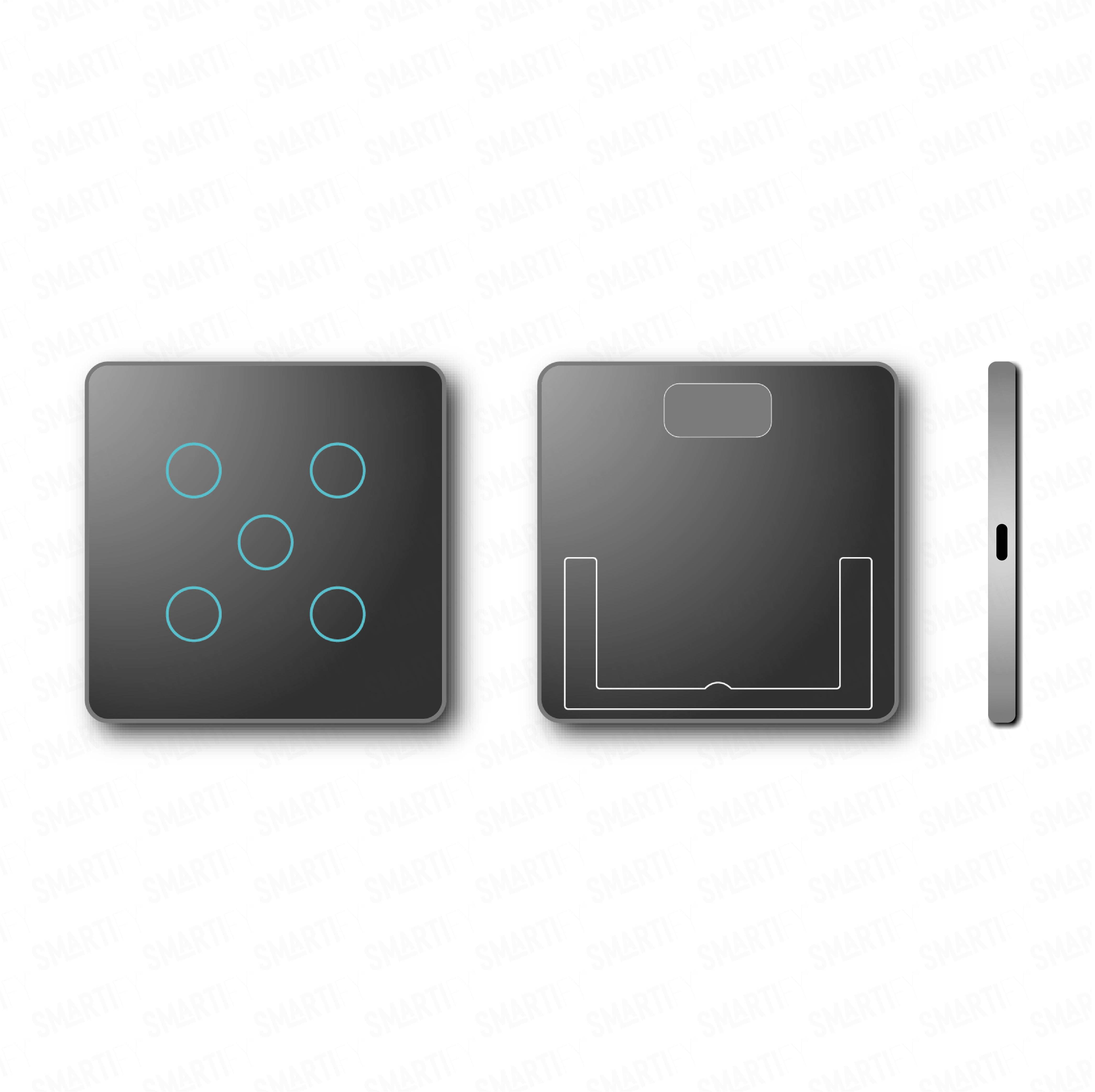 Smartify vPRO Comando de Cenários 5 Botões (15 Cenários) Zigbee Preto - SYPC05ZBPR、mySite、fannypackpong