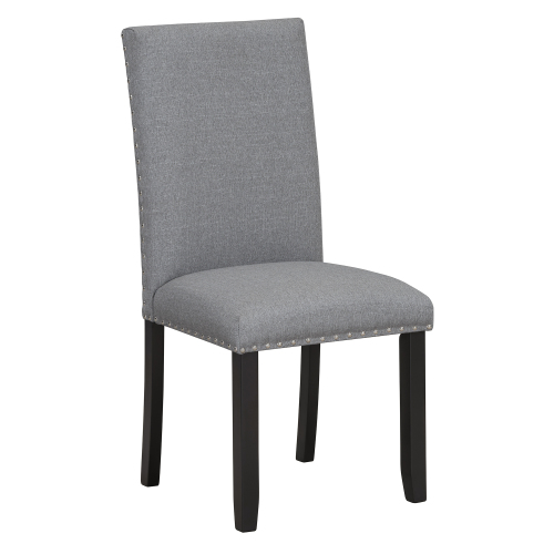 TREXM Faux Marble 5-Piece Dining Set Table with 4 Thicken Cushion Dining Chairs Home Furniture, White/Beige+Black、、casual