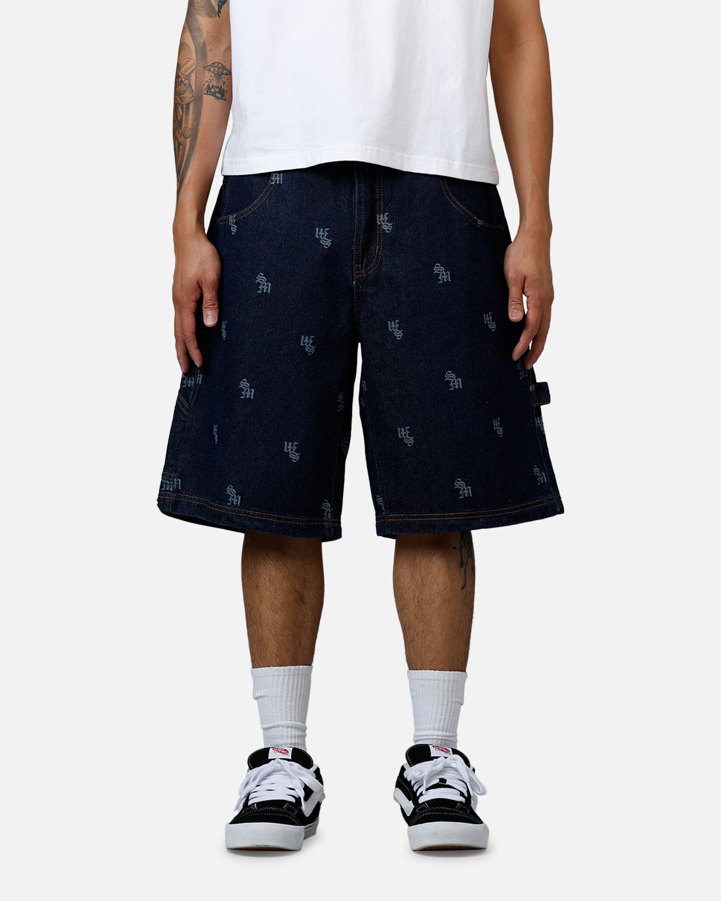 Saint Morta Amplus Denim Jorts Indigo/Tan、mySite、zt4zffjzw