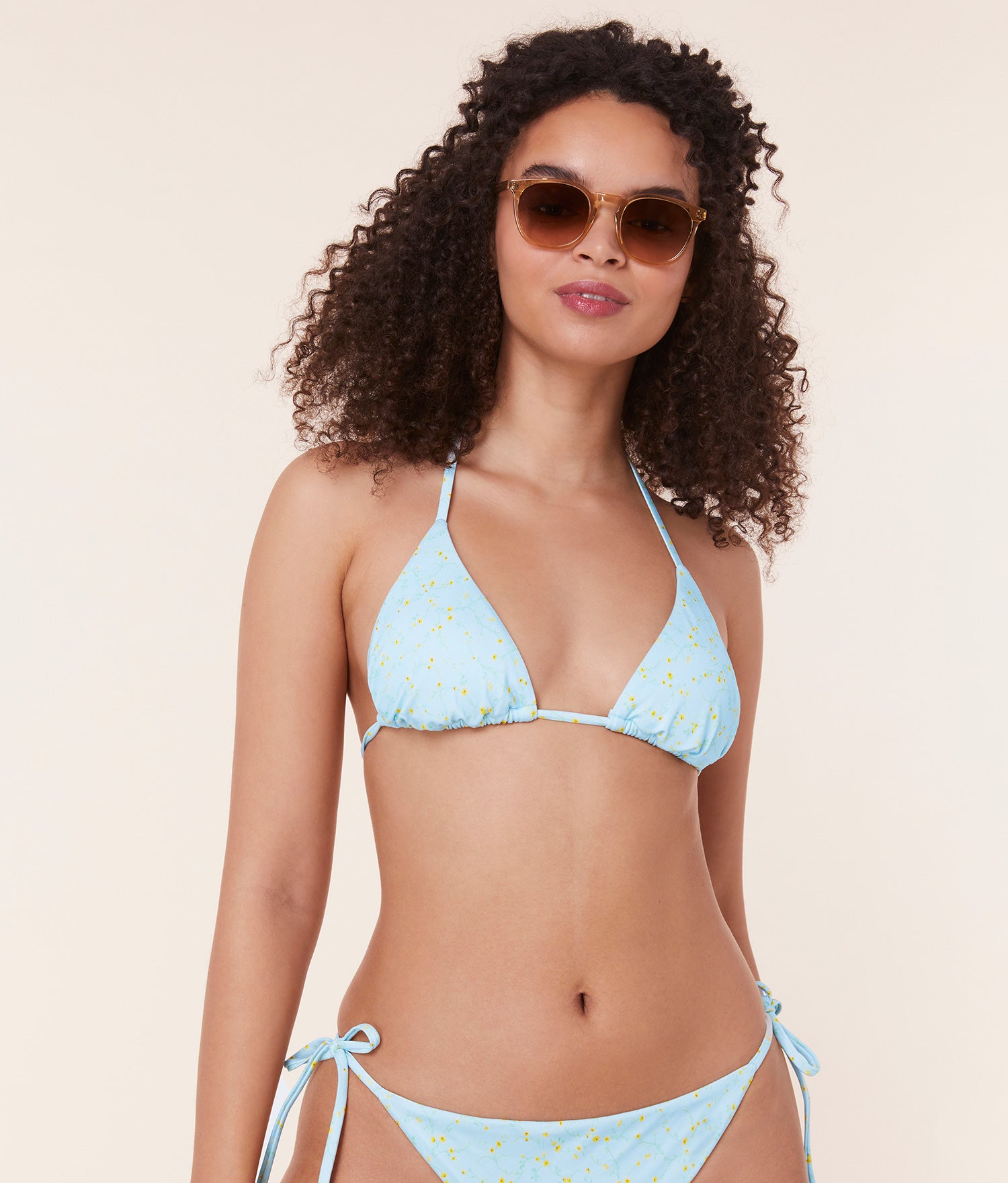  The String Bikini Top - Satin - Powder Ditsy Bloom、mySite、ashleygrahame