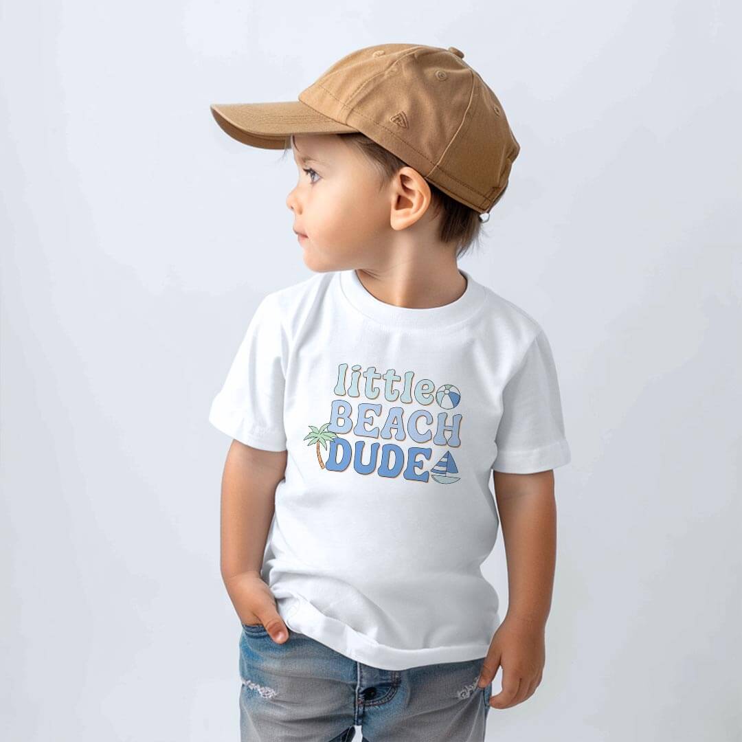  Little Beach Dude Kids Graphic Tee | White、mySite、layawaytickets