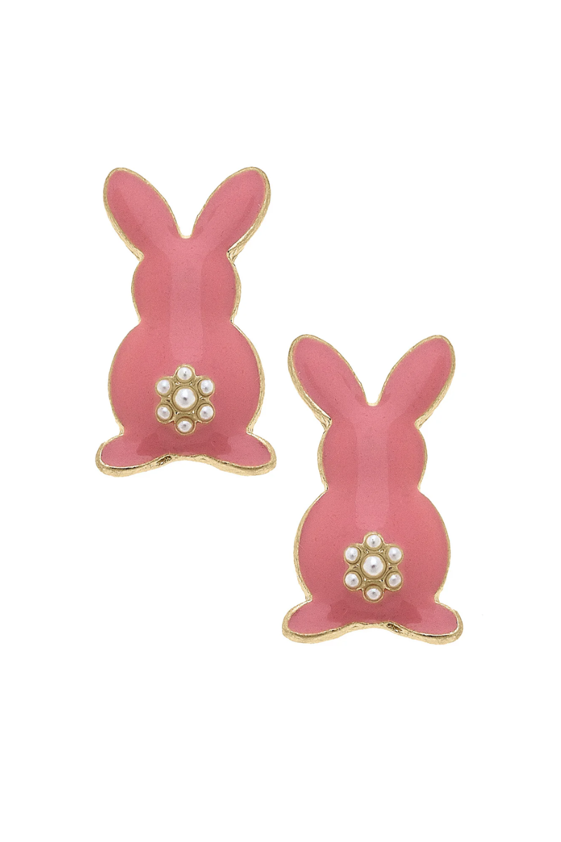 Bunny BootyEnamel Stud Earrings、mySite、hinf8tx79