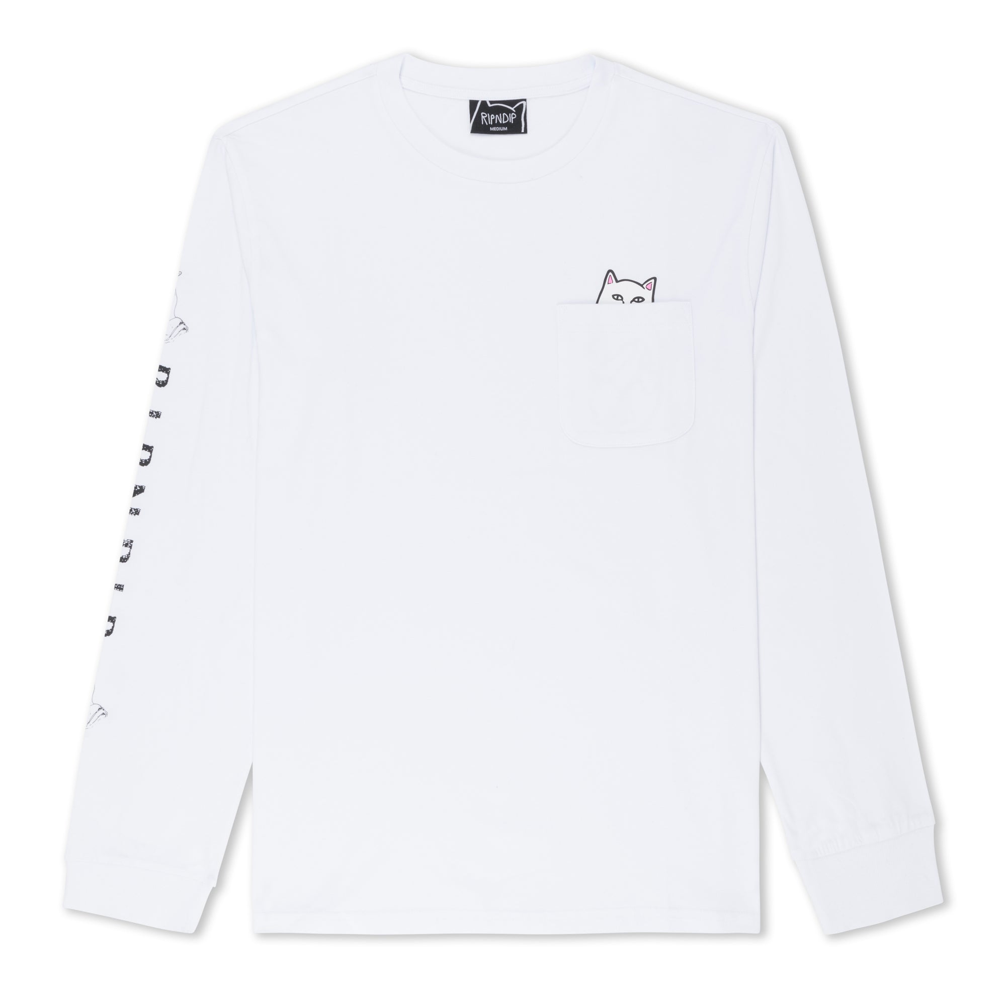  Lord Nermal L/S Pocket Tee (White)、mySite、merchandisen