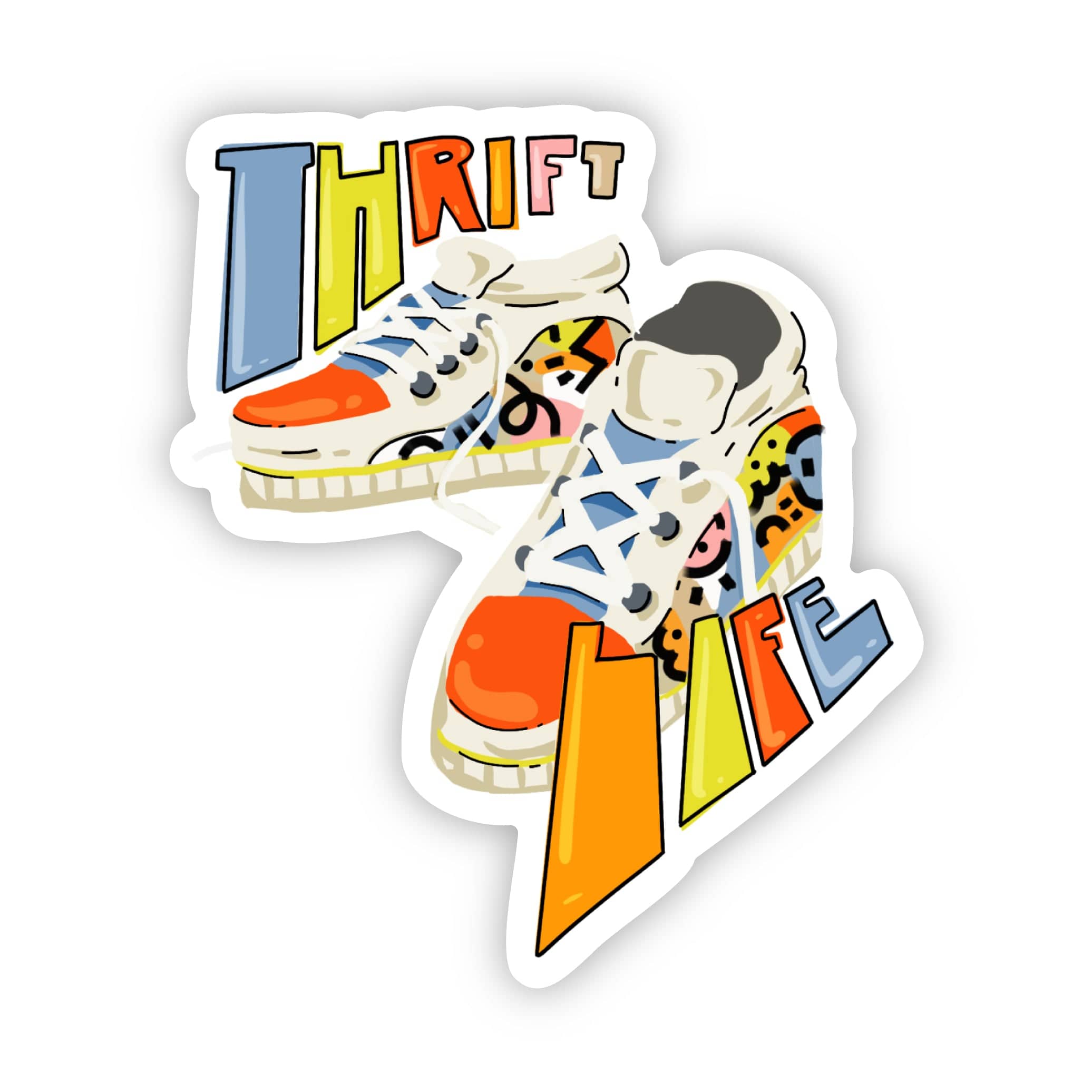  Thrift Life Sneakers Sticker、mySite、elrpsem3k