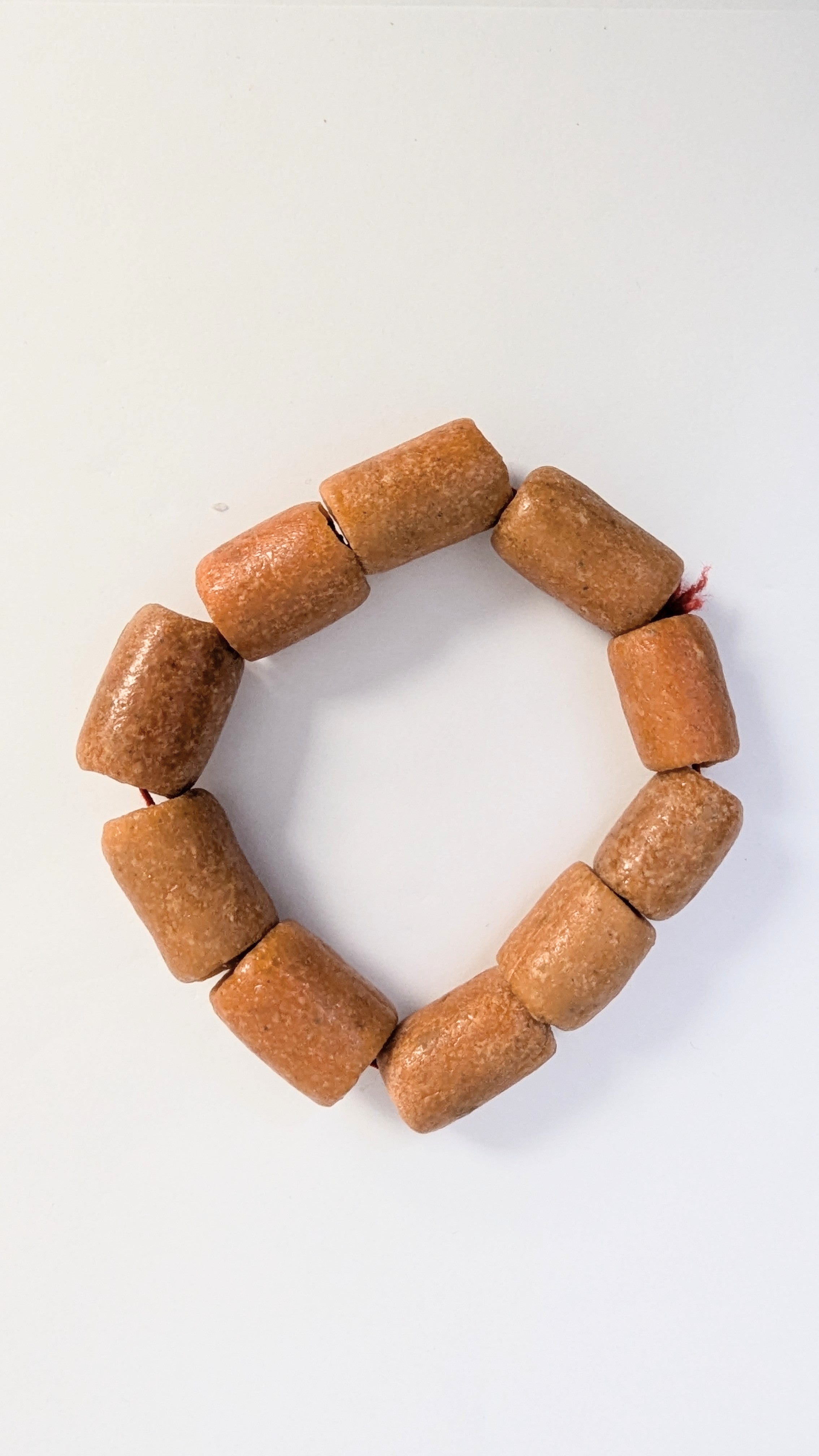 Dupsie's Ewa Coral-Red Handmade Bead Bracelet DPABBCR3、mySite、solidvoid