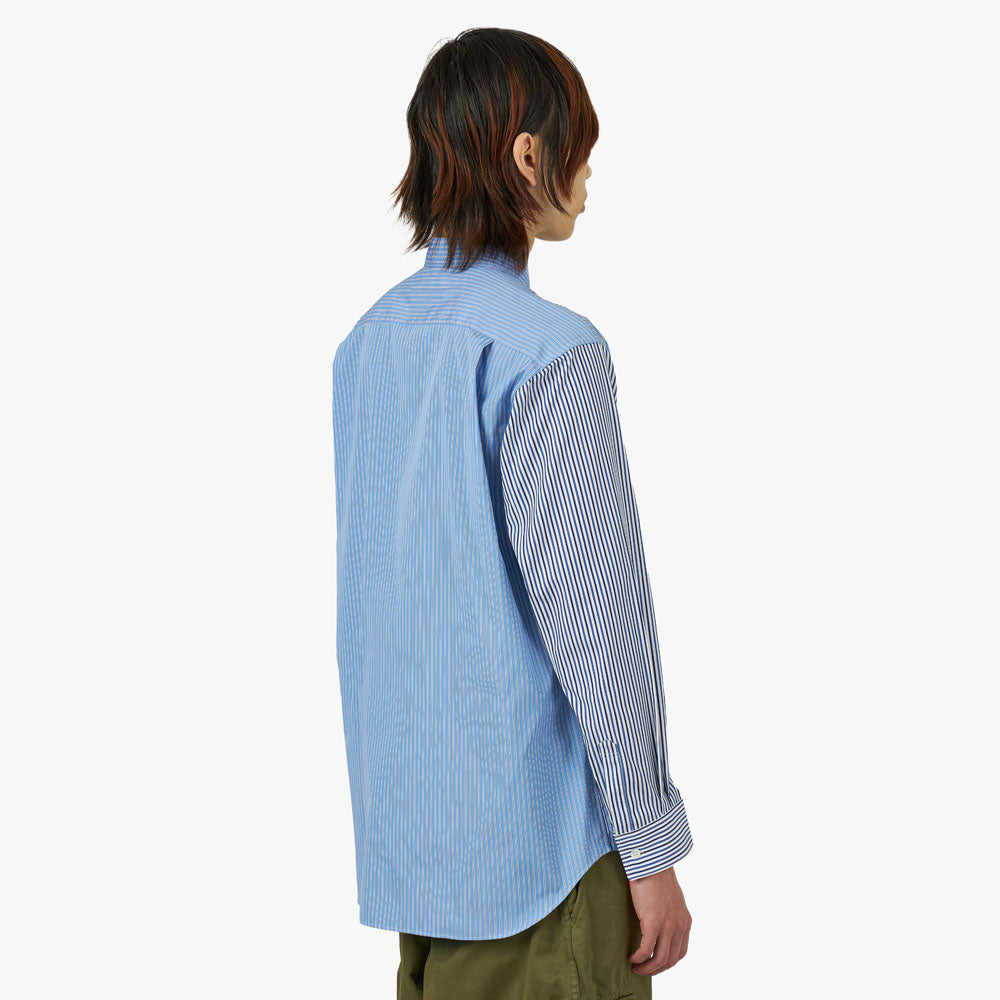  COMME des GARÇONS SHIRT Striped Poplin Shape 5 / Blue、mySite、merchandisen