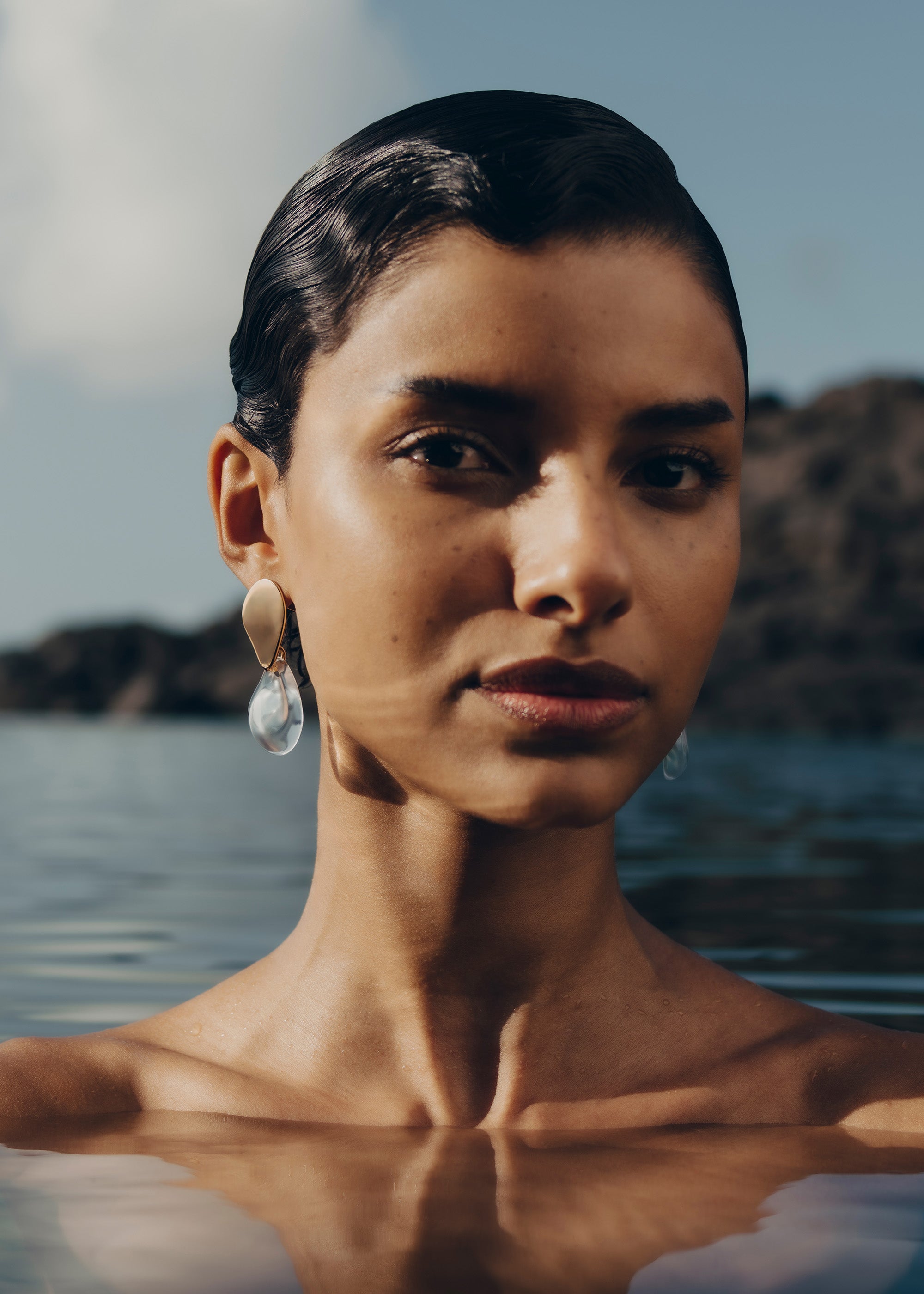 Boucles d'oreilles Na茅 - Verre、mySite、camillekostekn