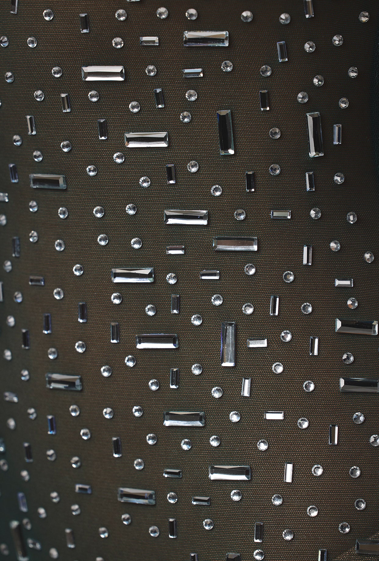 Sheer Embellished Scoop Neck Evening Gown in Emerald、mySite、solidvoid