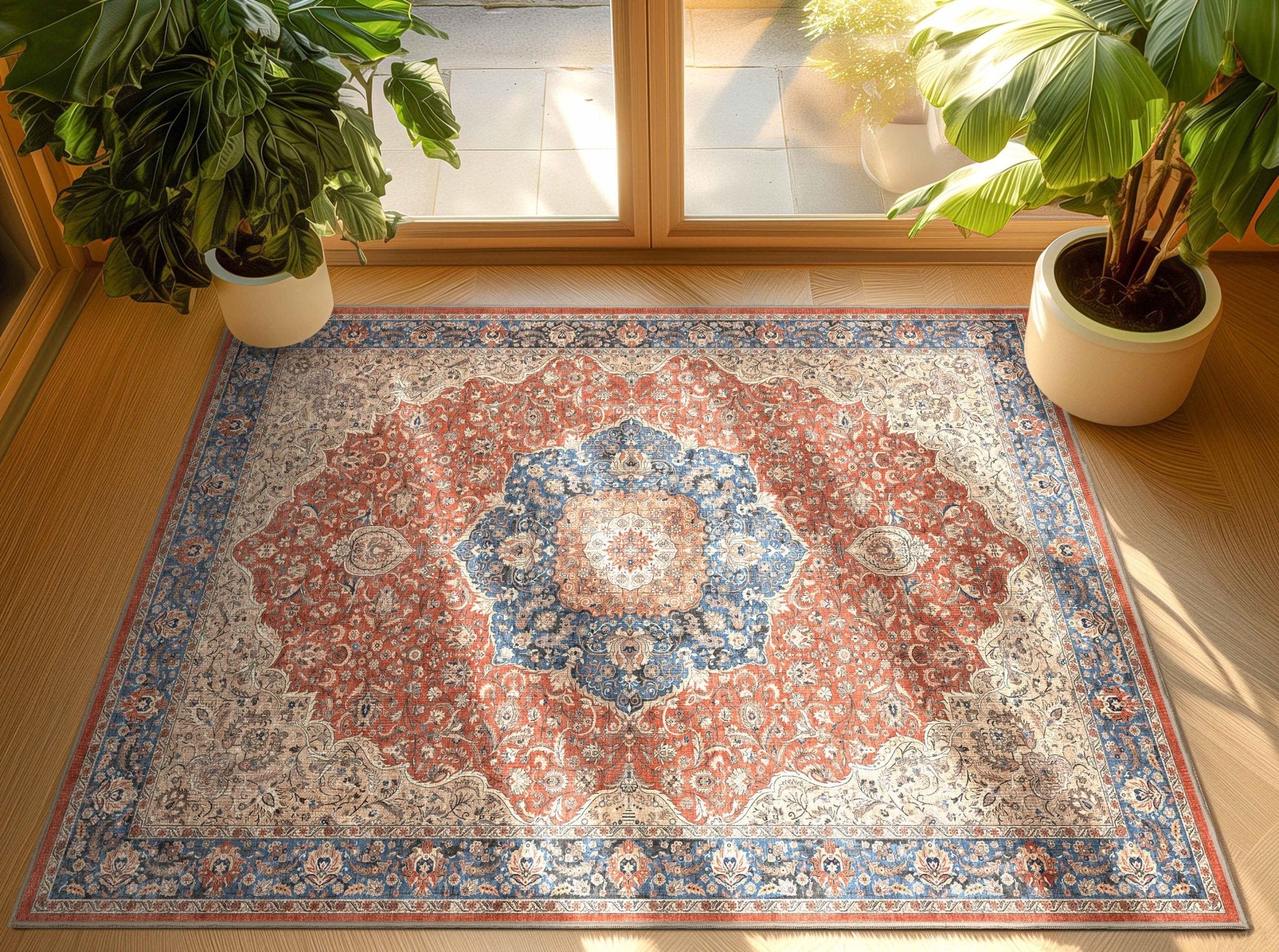 Brussels Red Floral Rug – High-Density Construction、mySite、gigharbornorthrealestate