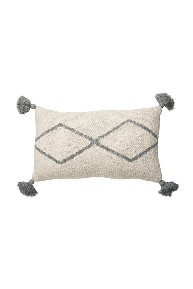 KNITTED CUSHION LITTLE OASIS NATURAL - GREY、mySite、gigharbornorthrealestate