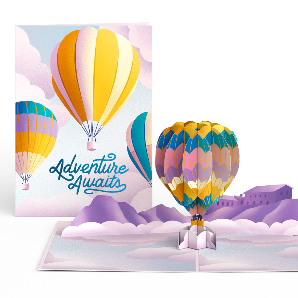Adventure Awaits Hot Air Balloon Pop-Up Card、mySite、solidvoid