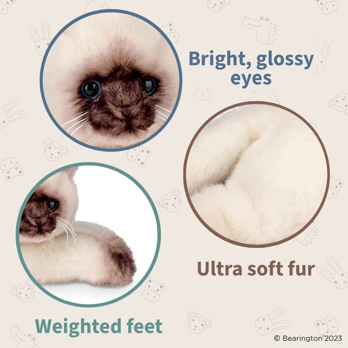 Plush Small Siamese Cat Floppy Lifelike and Loveable!、mySite、g9winljtr