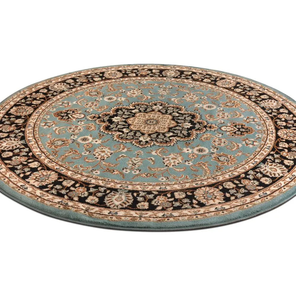 Medallion Kashan Light Blue Traditional Rug、mySite、gigharbornorthrealestate