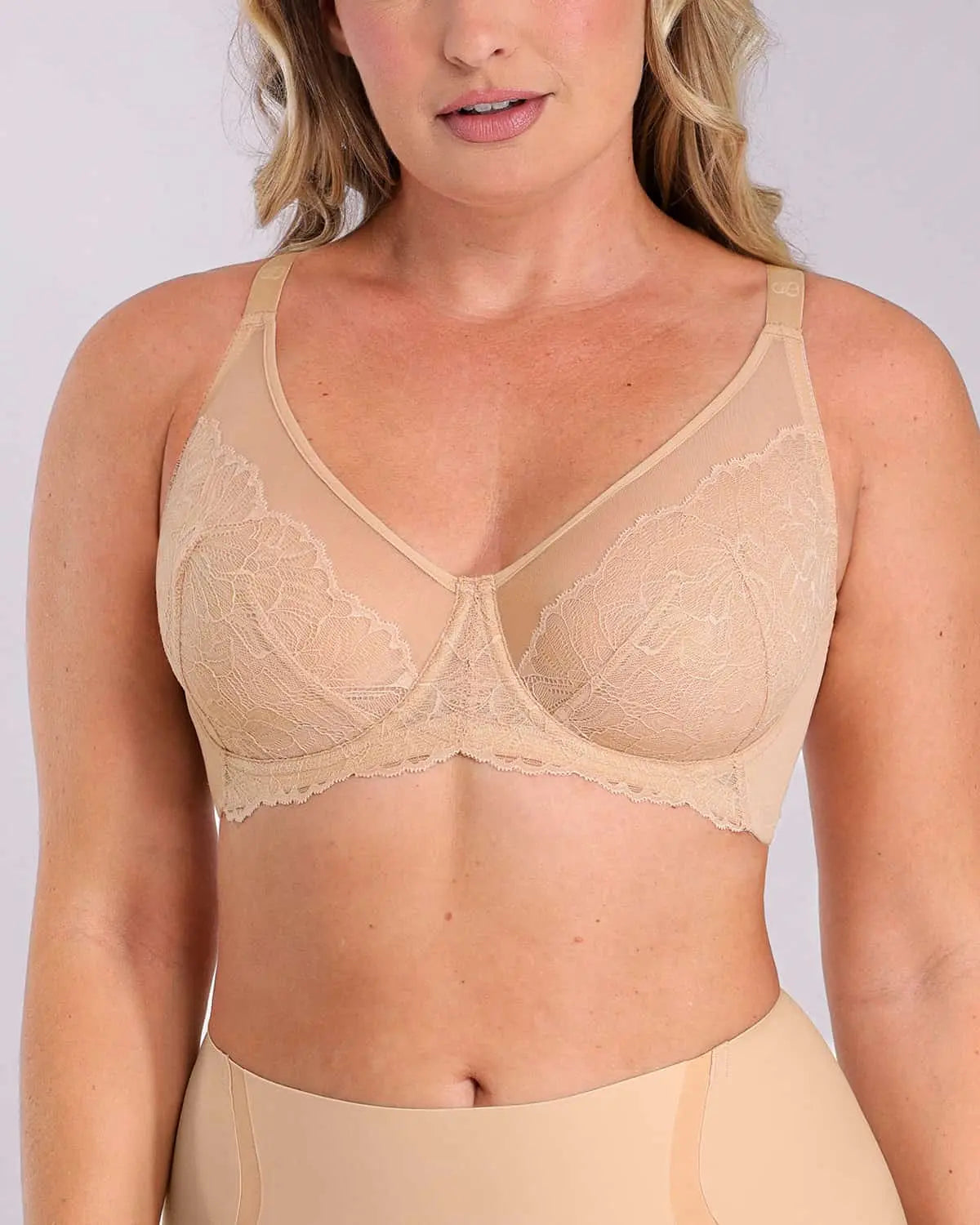 Supportive Unlined Lace Underwired Bra、mySite、bengalsvssteelers