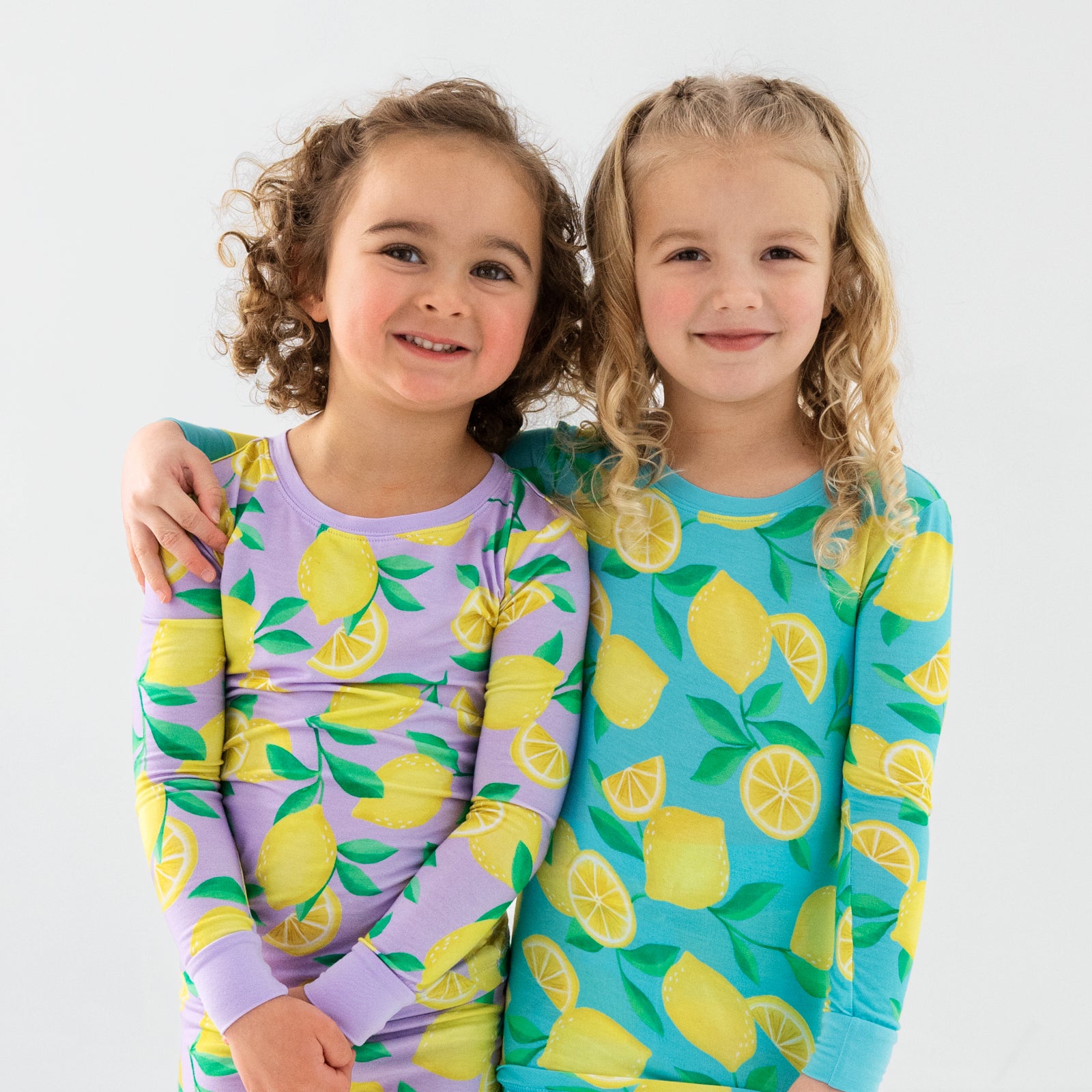 Lavender Sunny Citrus Two-Piece Pajama Set、mySite、g9winljtr