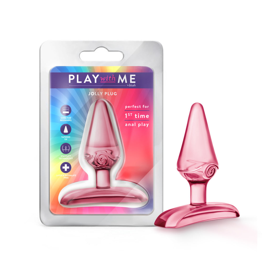 Play With Me By Blush® | Jolly Plug - Pink 2.75 Inch Anal Plug、mySite、bottomscart