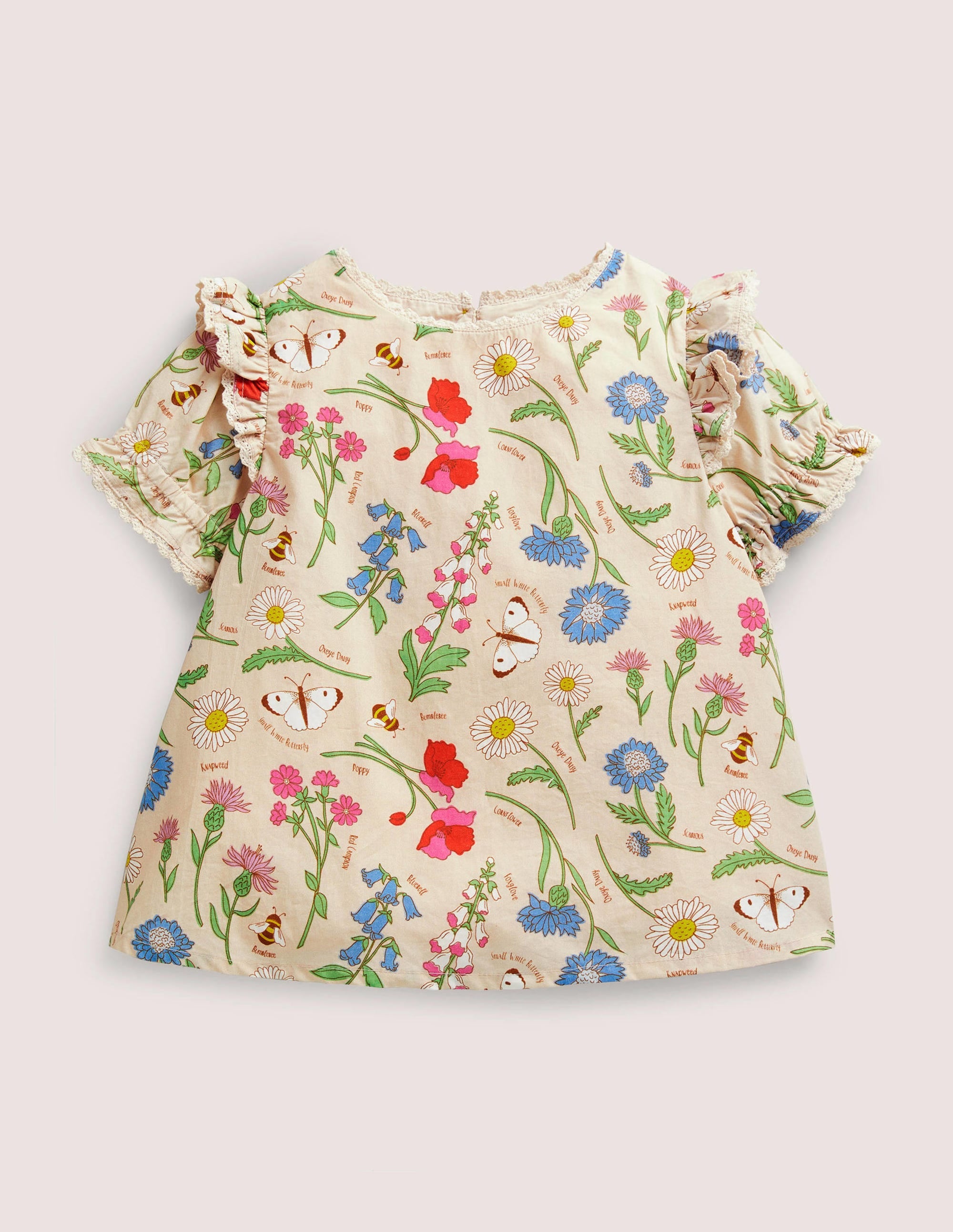  Printed Woven Blouse-Provence Dusty Pink Flowers、mySite、ashleygrahame