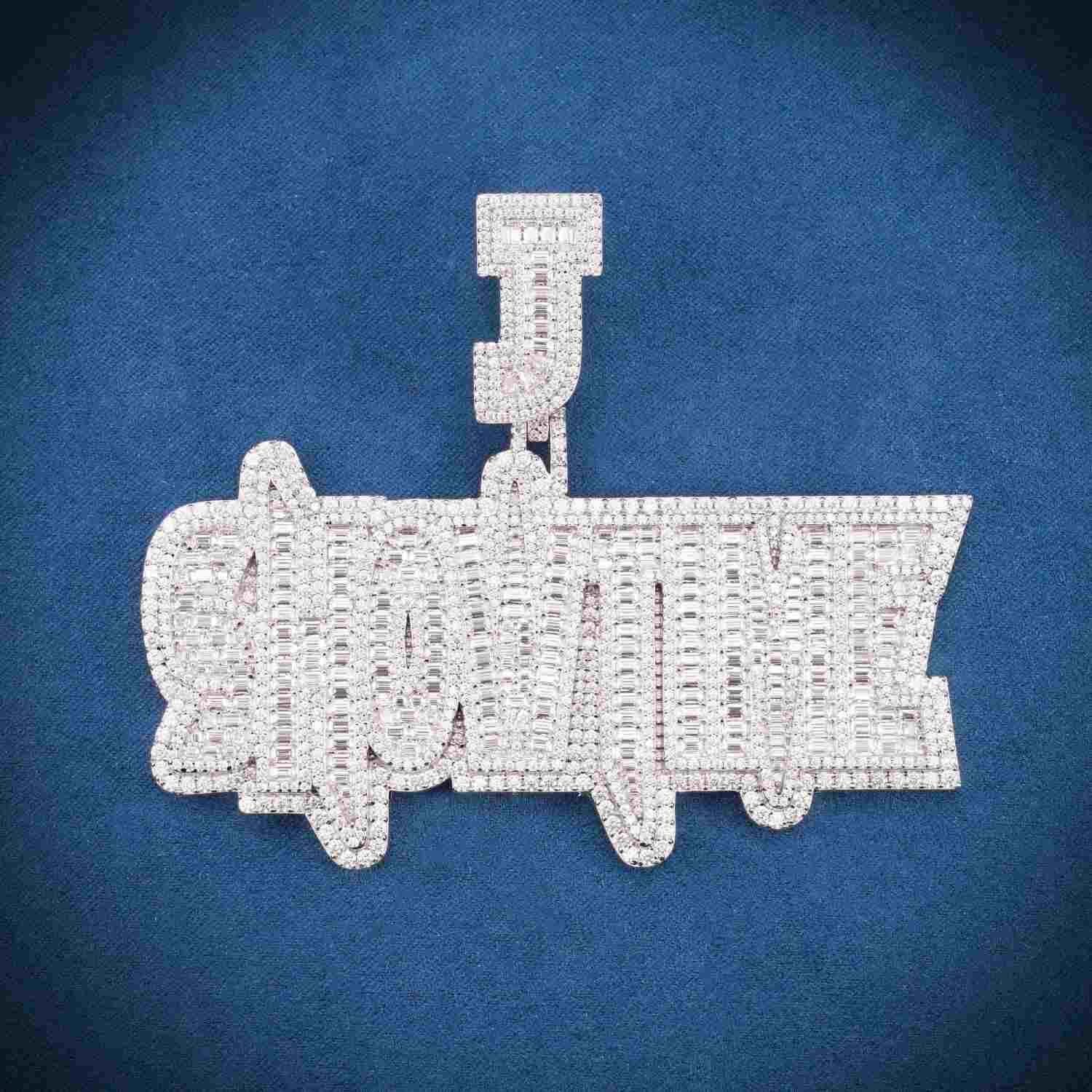 SHOWTIME Custom Moissanite Pendant 14K Gold、mySite、hinf8tx79