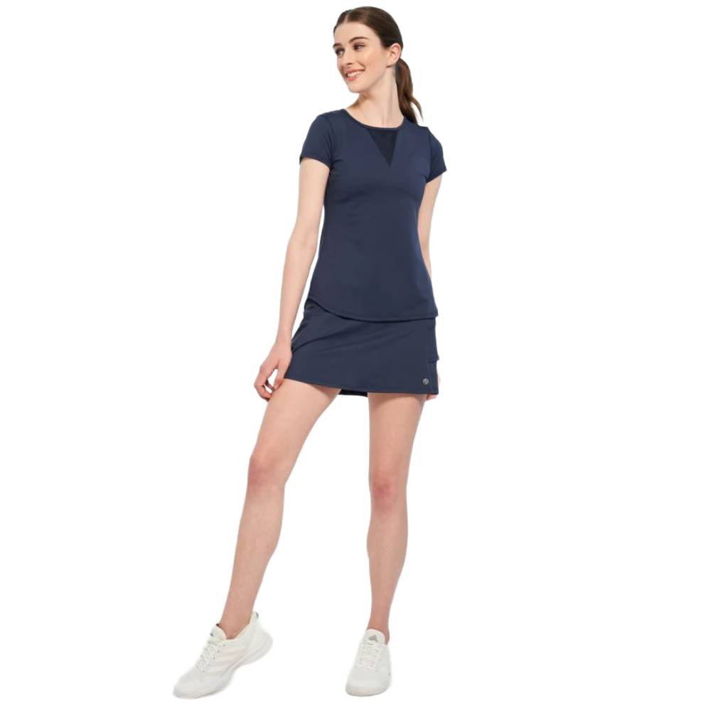 Lija Women's 14-Inch Elevate Skort (Dark Navy)
