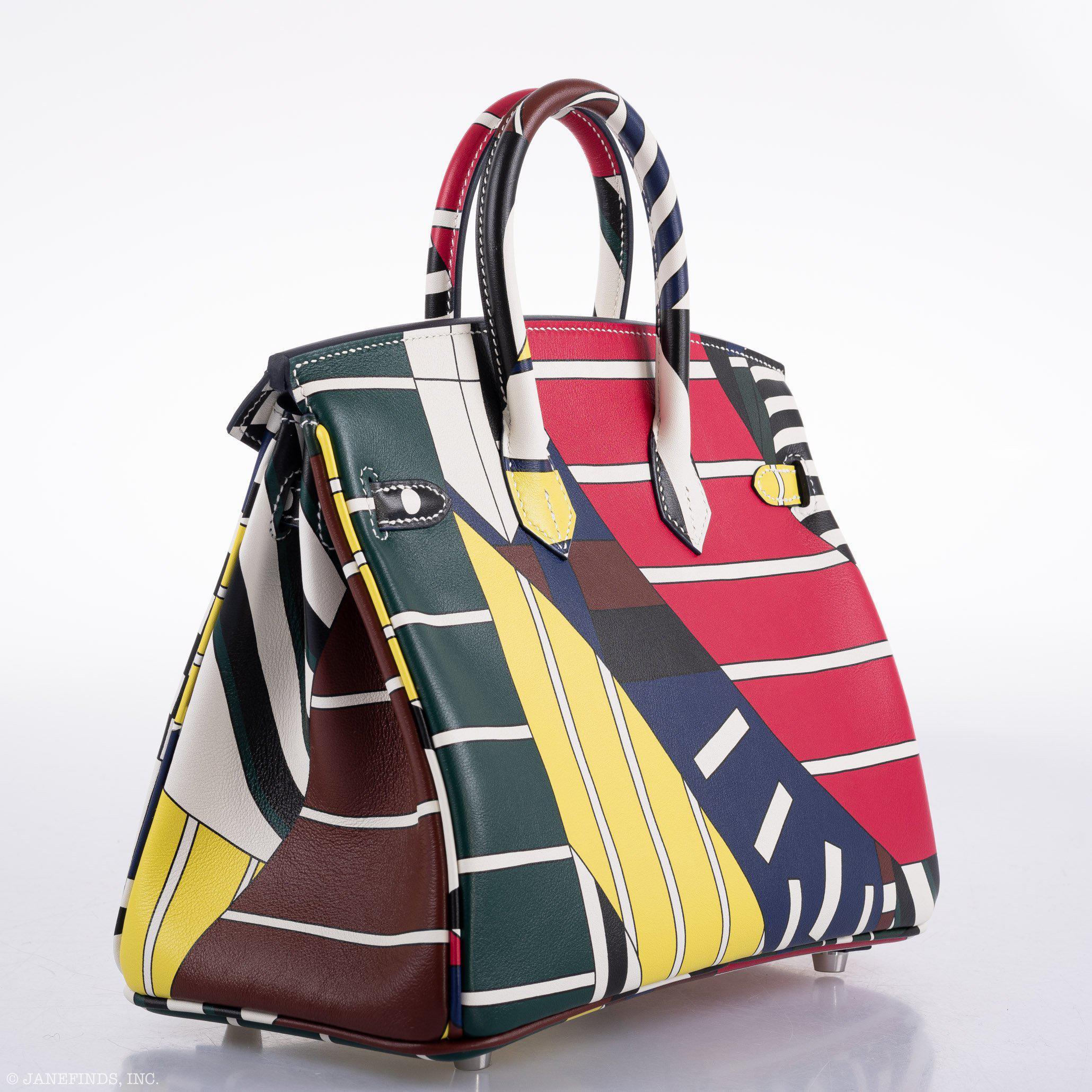 Hermès Birkin 25 One Two Three And Away We Go! - Limited Edition By Nigel Peak Multicolor Swift Palladium Hardware、mySite、garminoutage.com