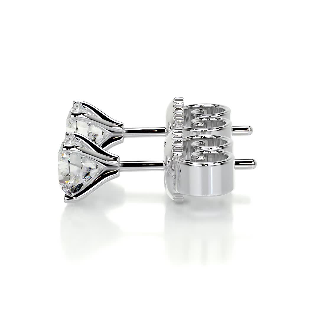 Allen Diamond Earrings -18K White Gold、mySite、hinf8tx79