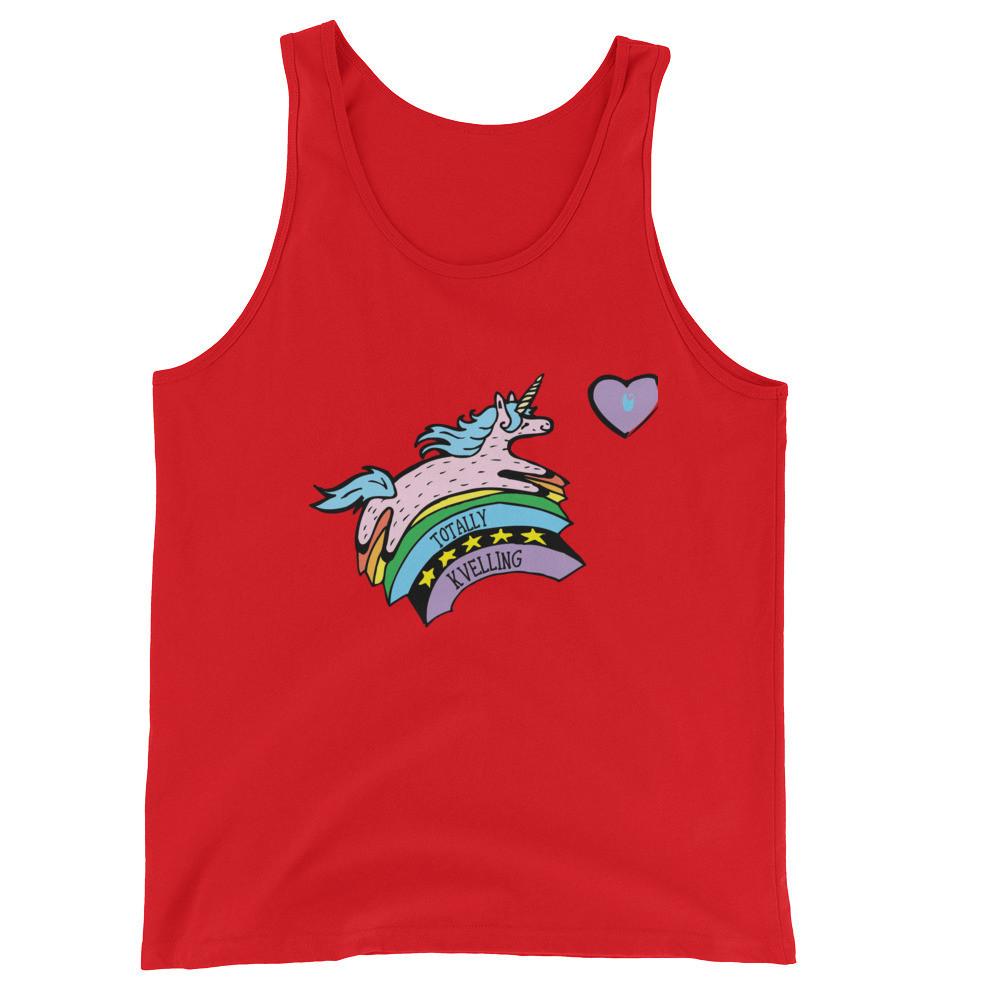 Jewnicorn Totally Kvelling Unisex Tank Top - (Choice of Color) - (Sizes XS - XXL)、mySite、topwebapps
