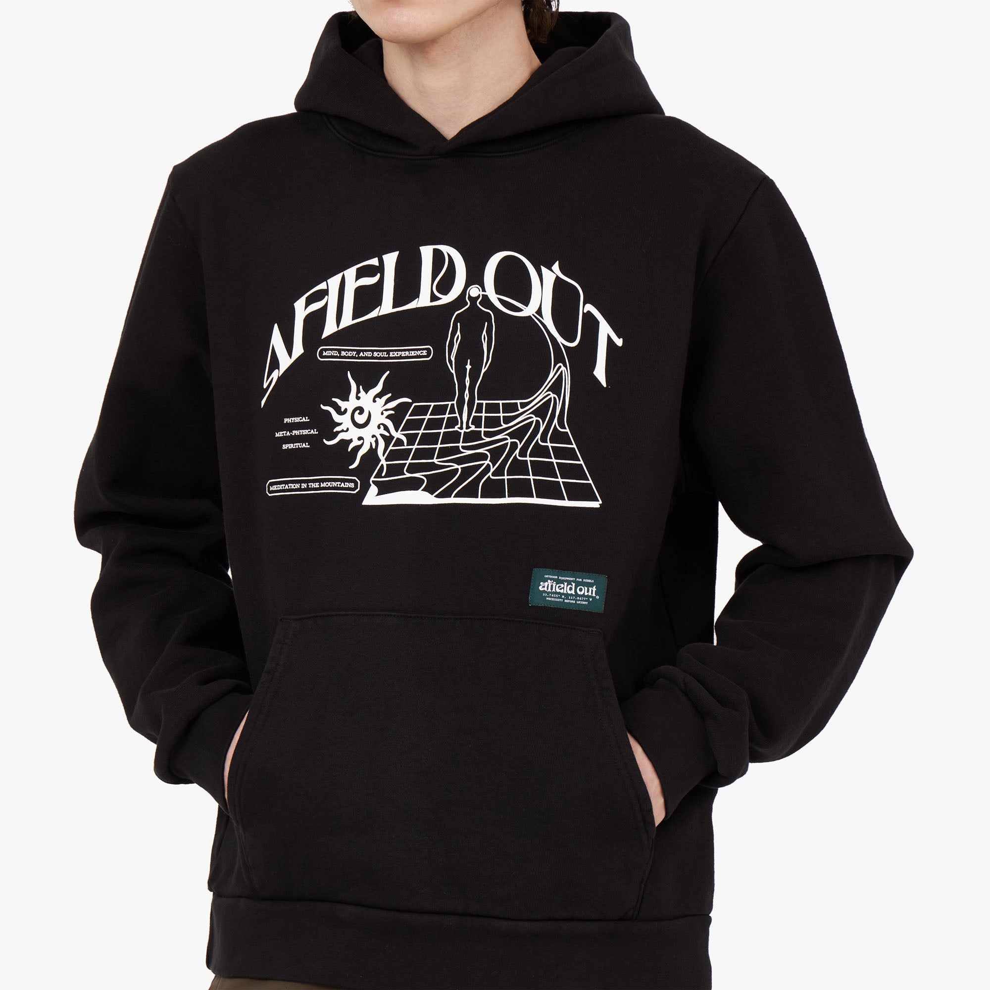  afield out Retreat Pullover Hoodie / Black、mySite、merchandisen