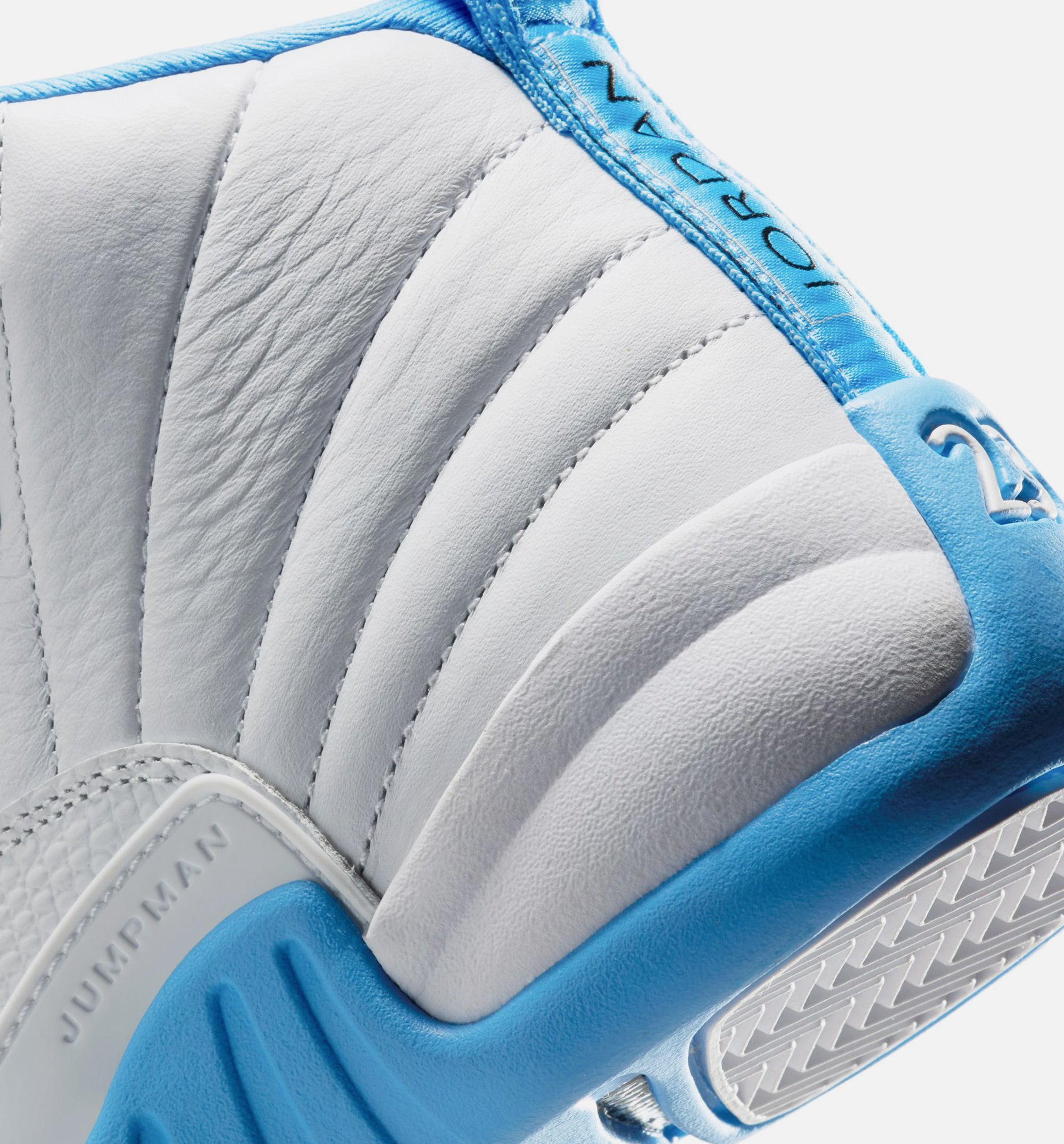 Air Jordan 12 Retro White and University Blue Grade School Lifestyle Shoe - White/University Blue/Metallic Silver Free Shipping、mySite、dreamappss