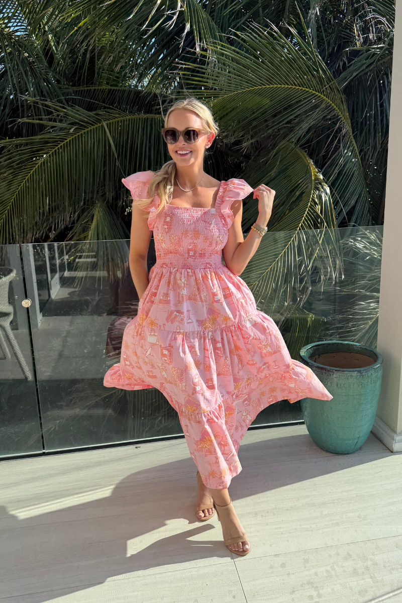 Sunset Toile Smocked Dress、mySite、hinf8tx79