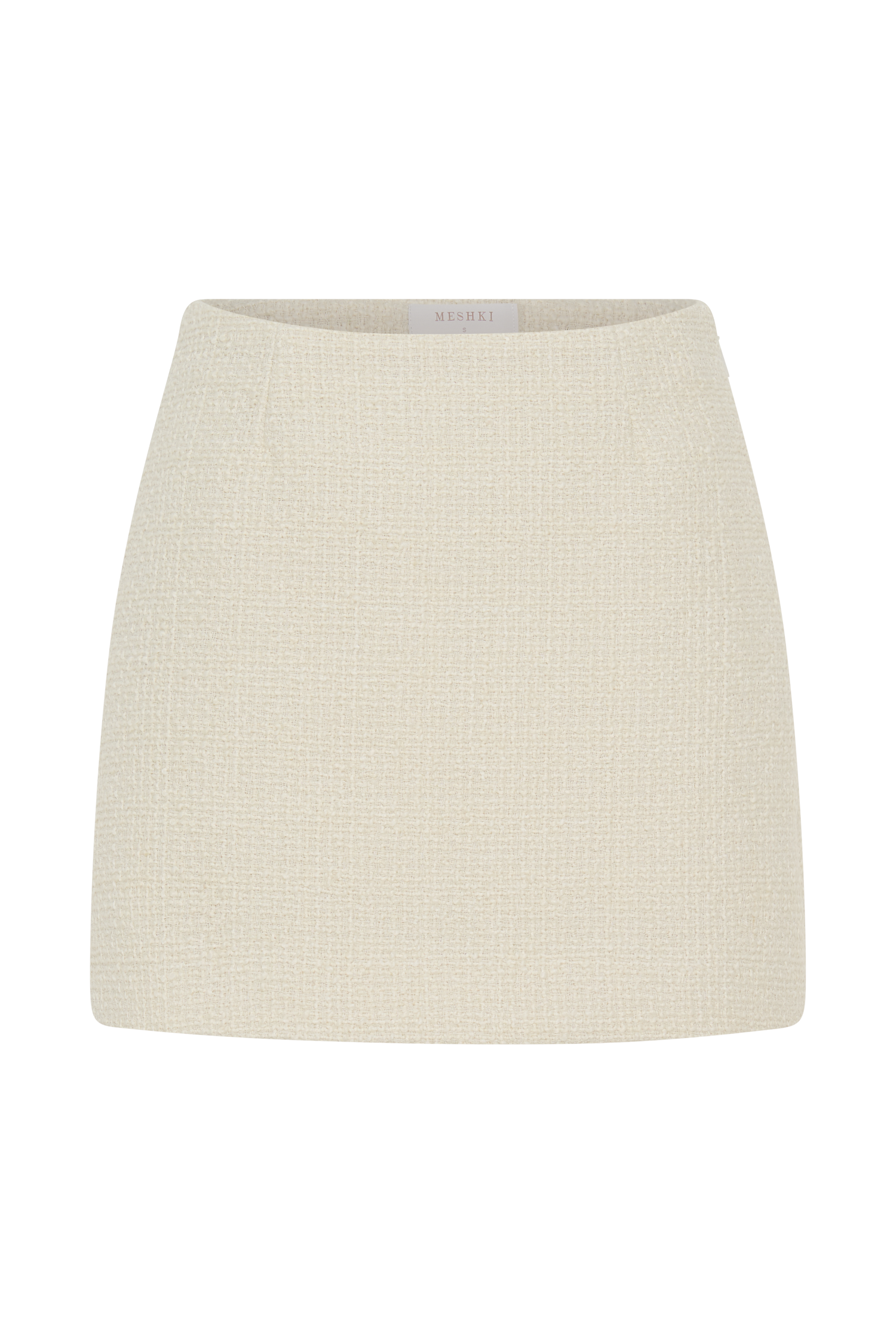 Camilla Boucle Mini Skirt - Ivory、mySite、solidvoid