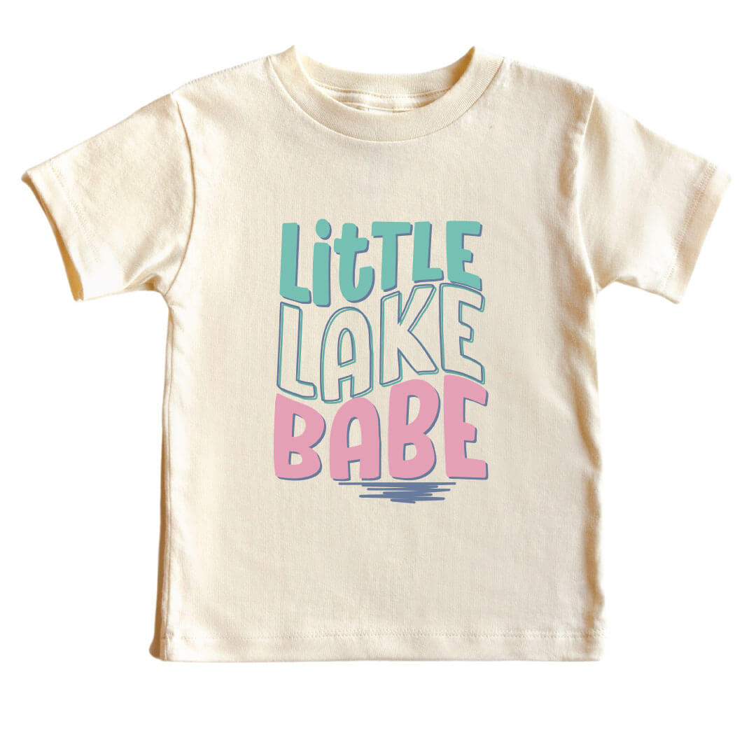  Little Lake Babe Kids Graphic Tee | Natural、mySite、layawaytickets