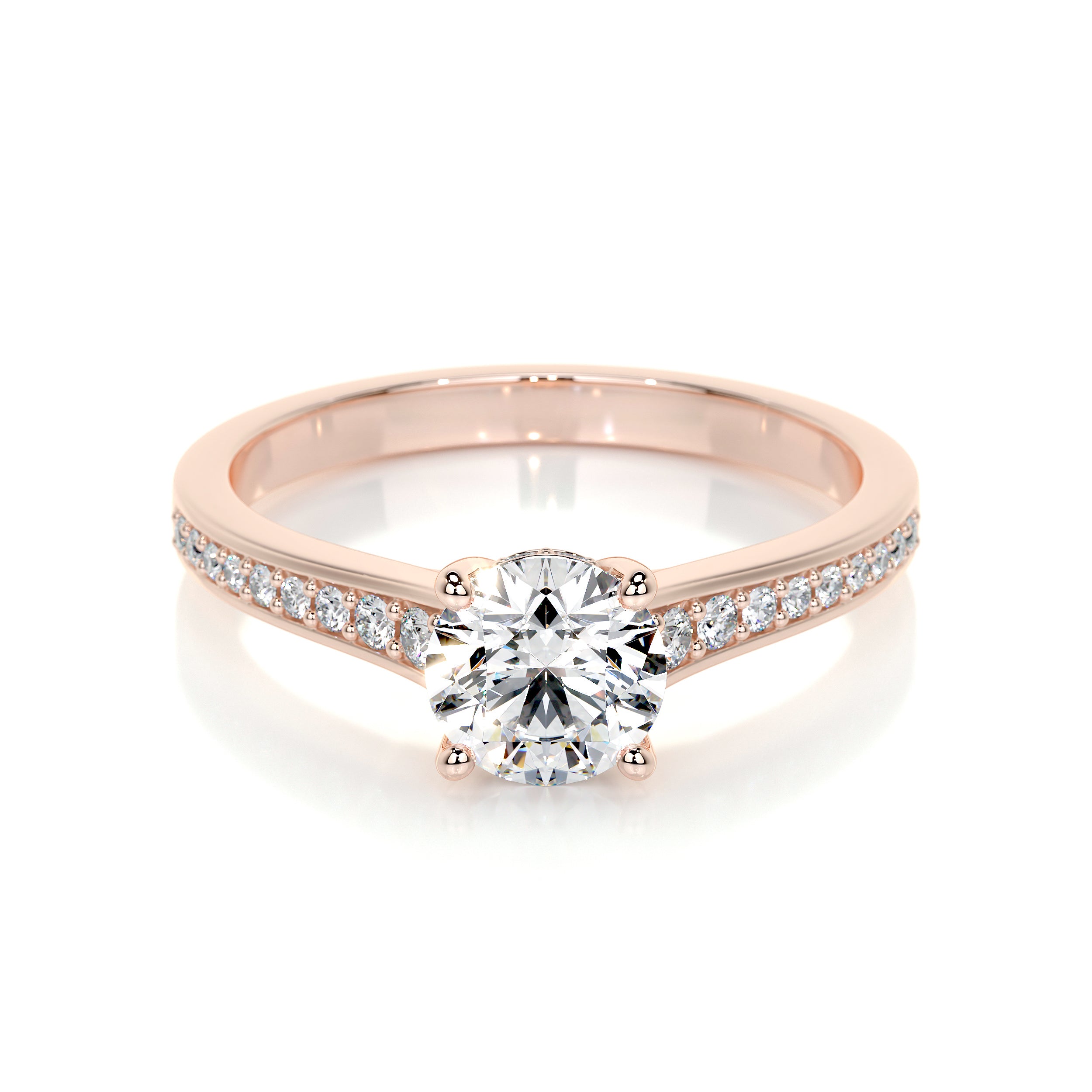Lily Lab Grown Diamond Ring -14K Rose Gold、mySite、hinf8tx79