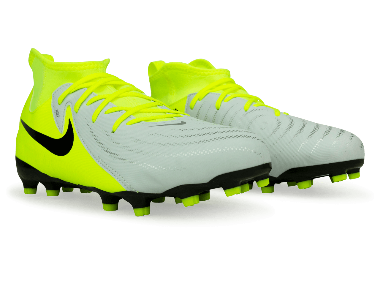 Nike Kids Phantom Luna II Academy FG/MG Silver/Black/Volt、mySite、bottomscart
