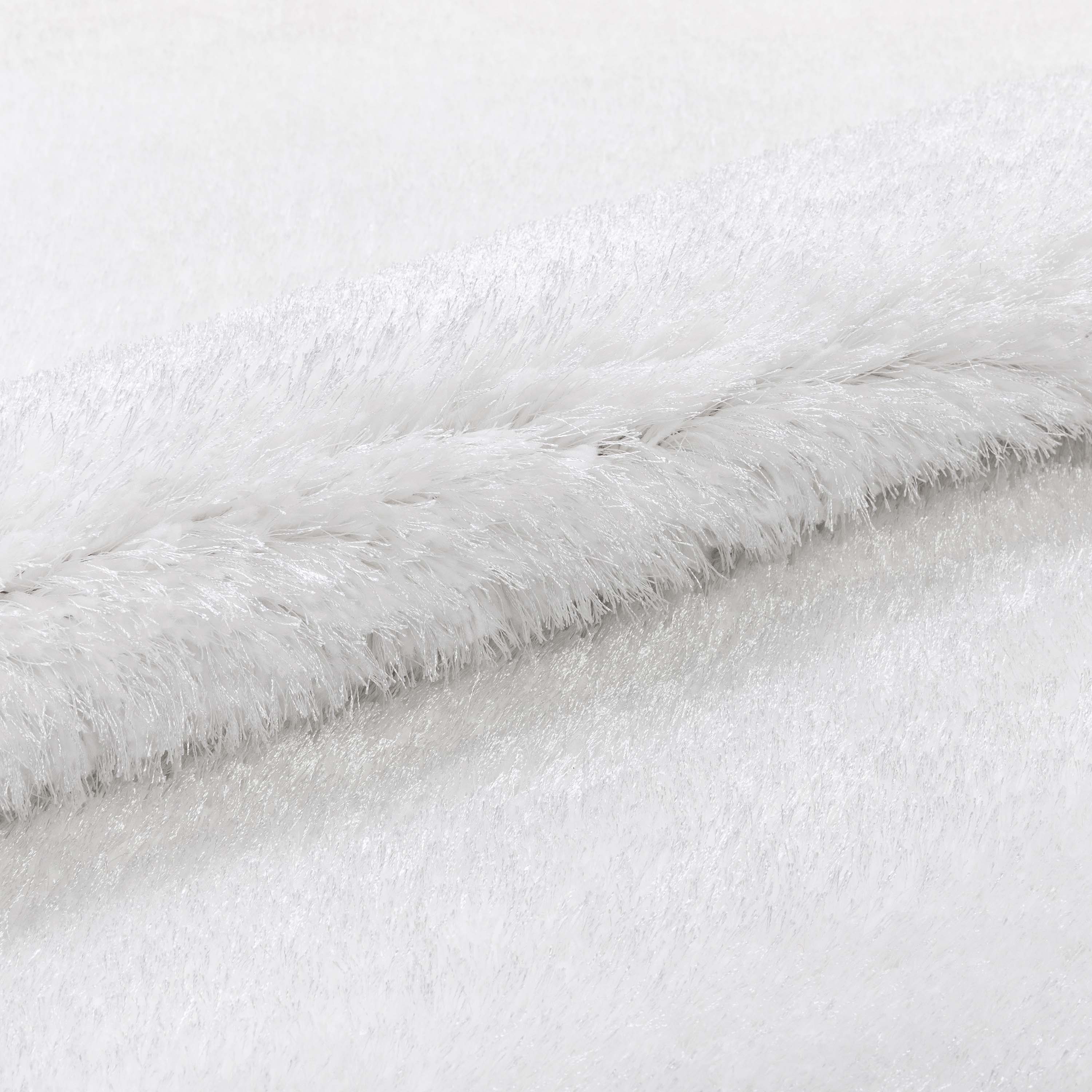 Feather Collection Liza White Shag Rug – Sparkly, Plush, Minimalist Glam、mySite、gigharbornorthrealestate