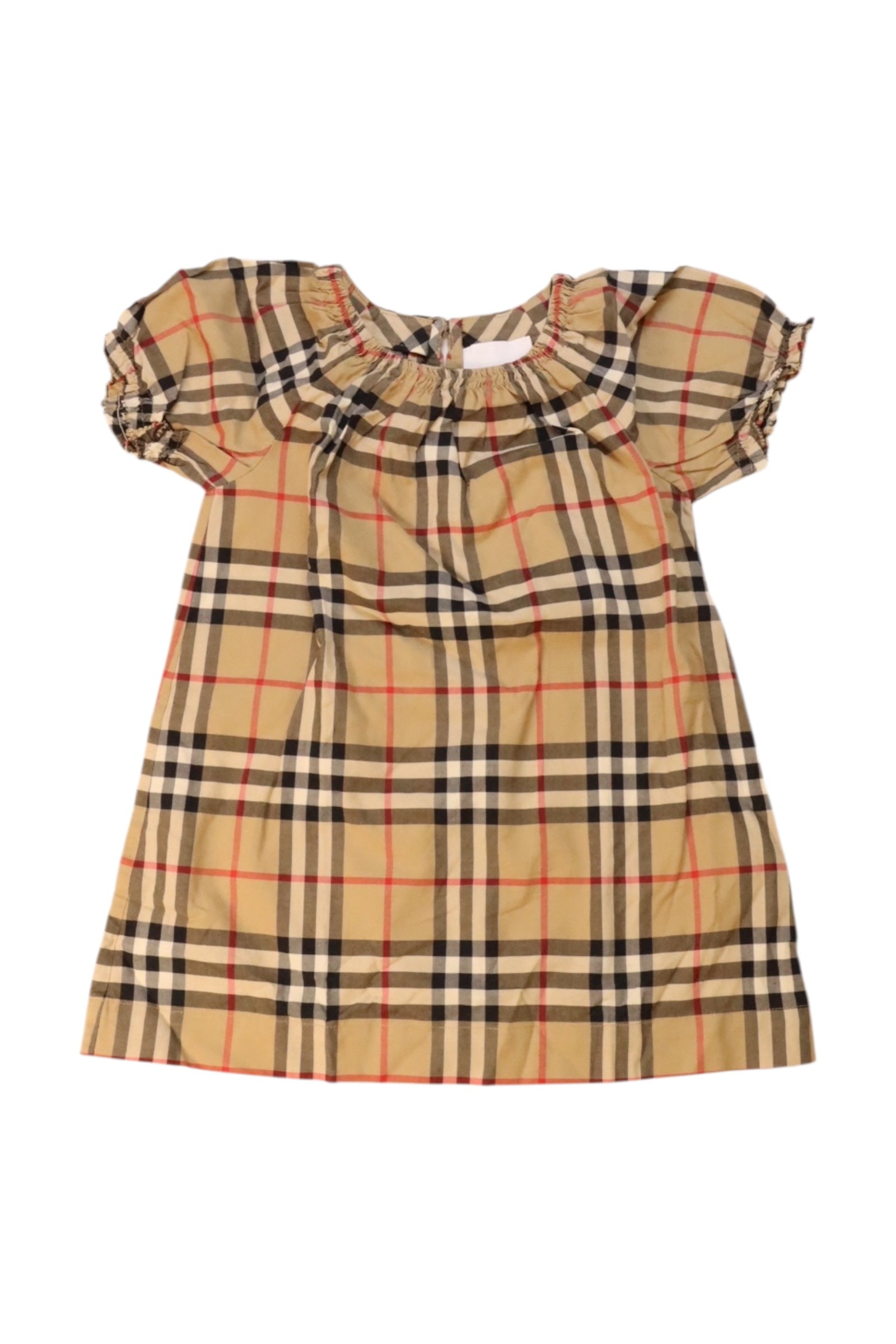 Burberry Checkered Short Sleeve Dress - 6-12M、mySite、g9winljtr