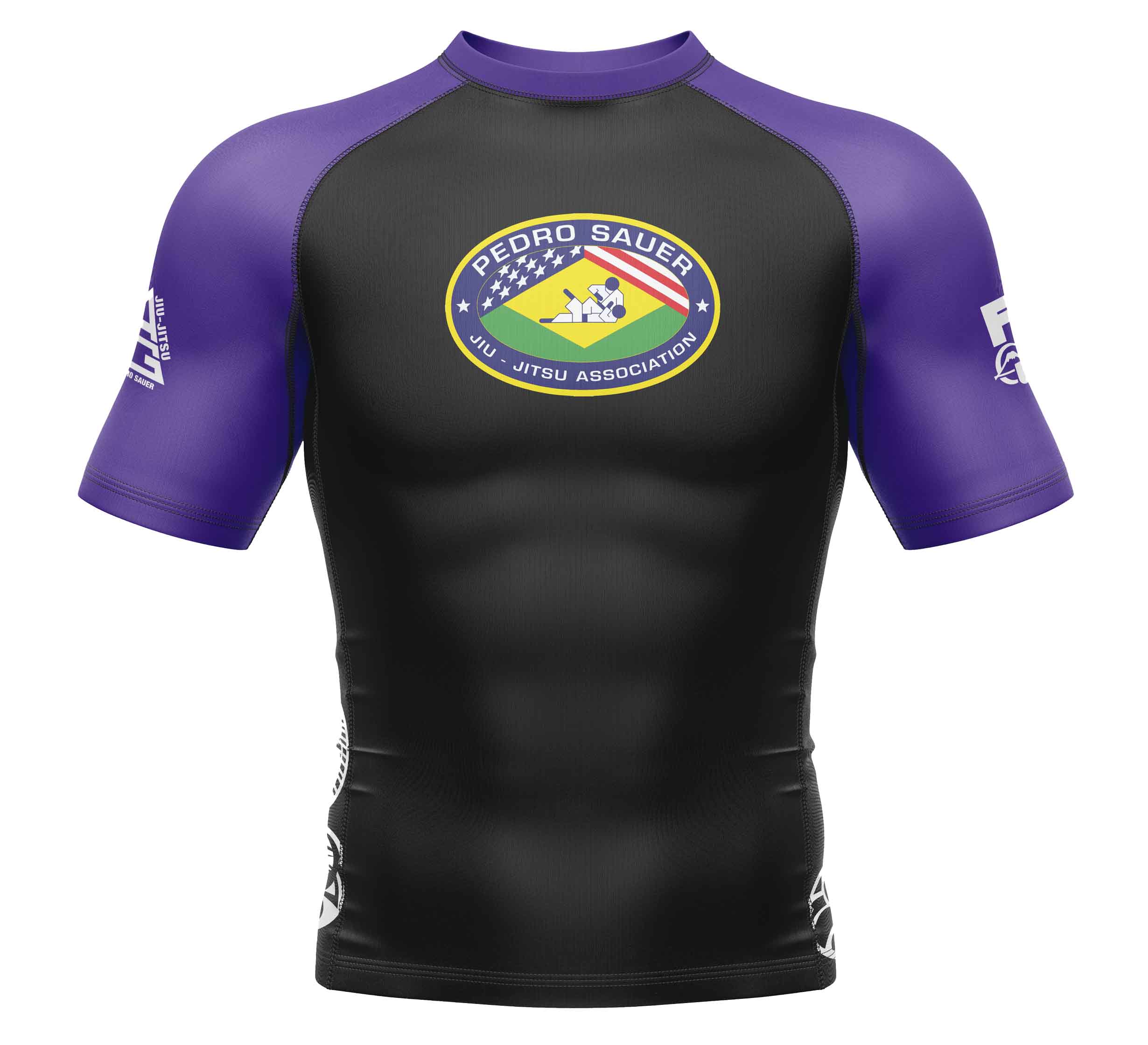 Pedro Sauer Ranked Short Sleeve Rashguard Purple、mySite、gigharbornorthrealestate