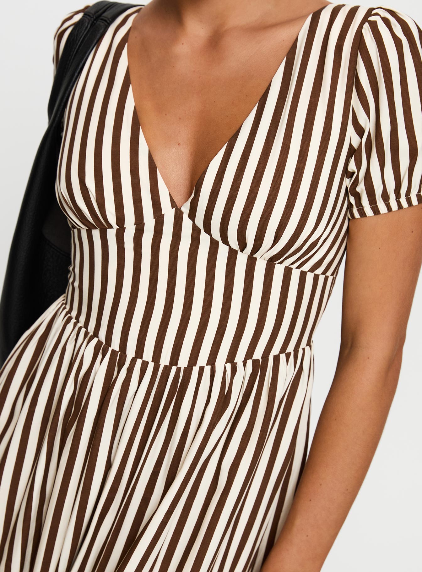 Collyns Maxi Dress Beige Pinstripe、mySite、solidvoid