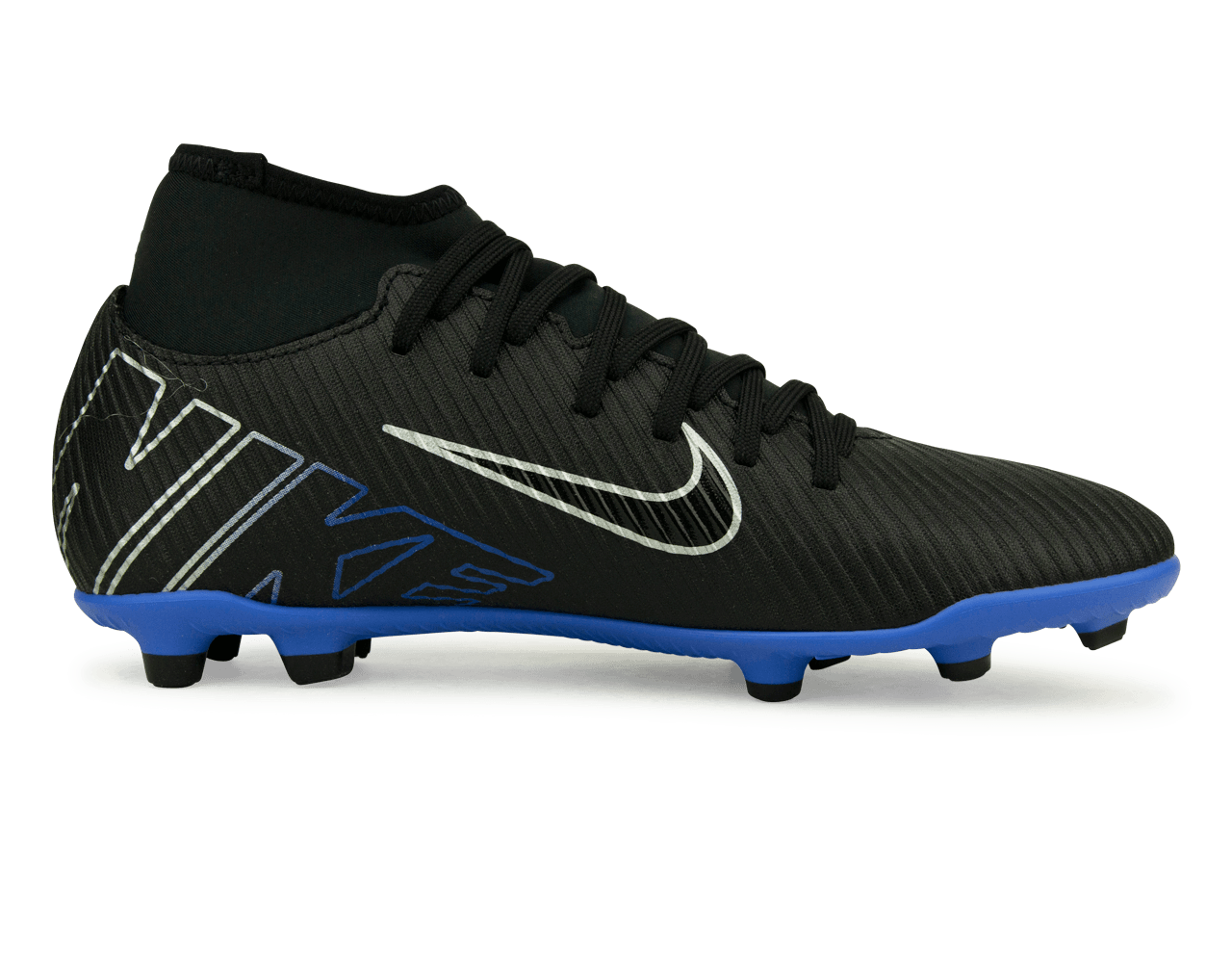 Nike Men's Zoom Mercurial Superfly 9 Club FG/MG Black/Blue、mySite、noshort