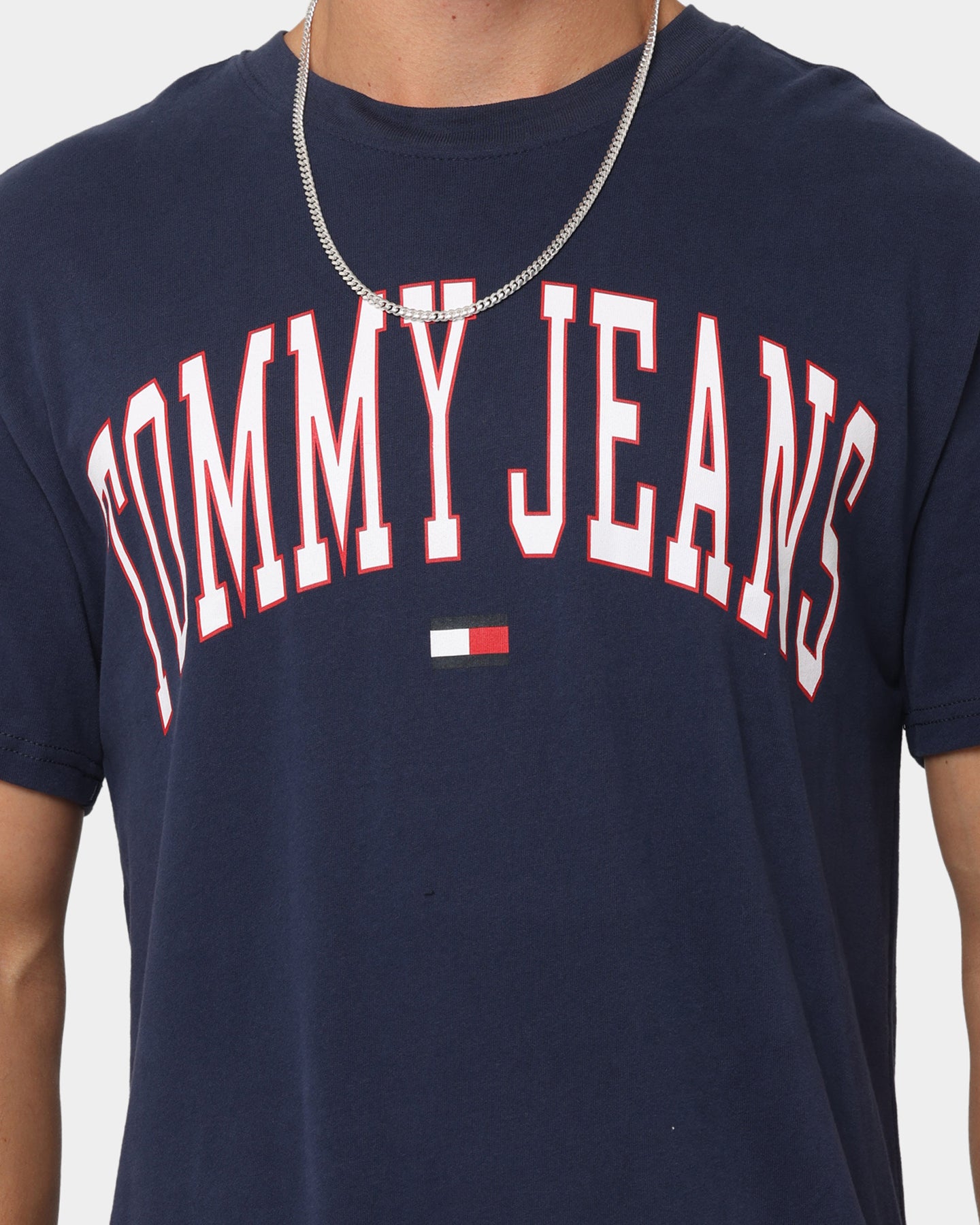 Tommy Jeans TJM Classic Collegiate T-Shirt Twilight Navy、mySite、zt4zffjzw