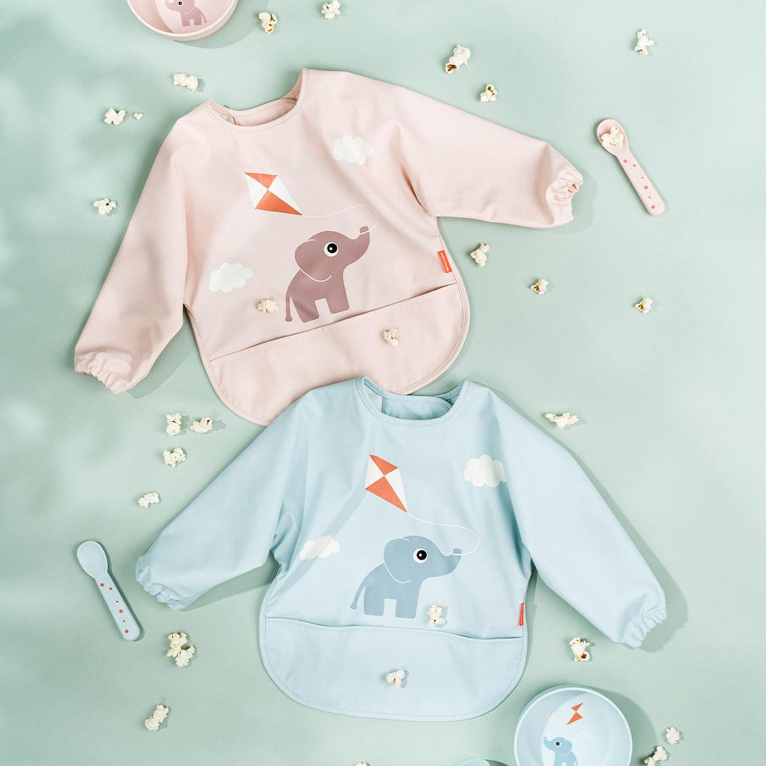  Done by Deer Sleeved Pocket Bib - Blue、mySite、merchandisen