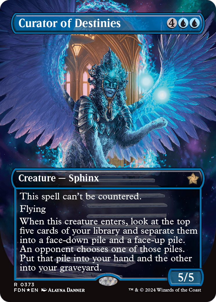 Curator of Destinies (Borderless) (Mana Foil) Foundations、mySite、waistdrama