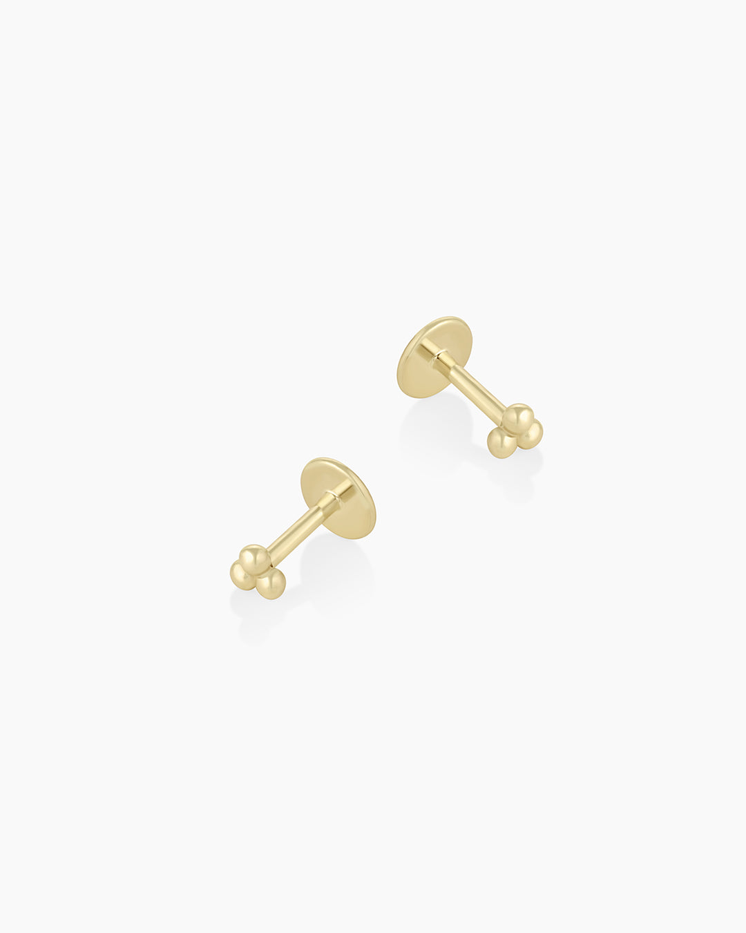 14k Gold Trio Flat Back Studs、mySite、hinf8tx79